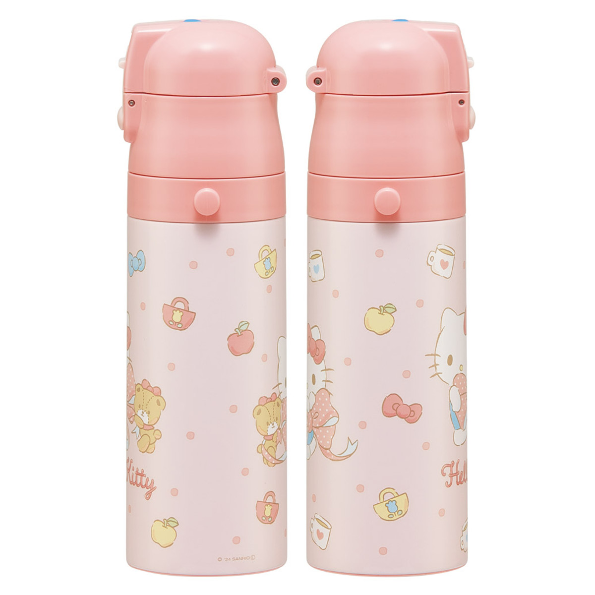スケーター 水筒 470ml 超軽量ダイレクトボトル キティビックリボン