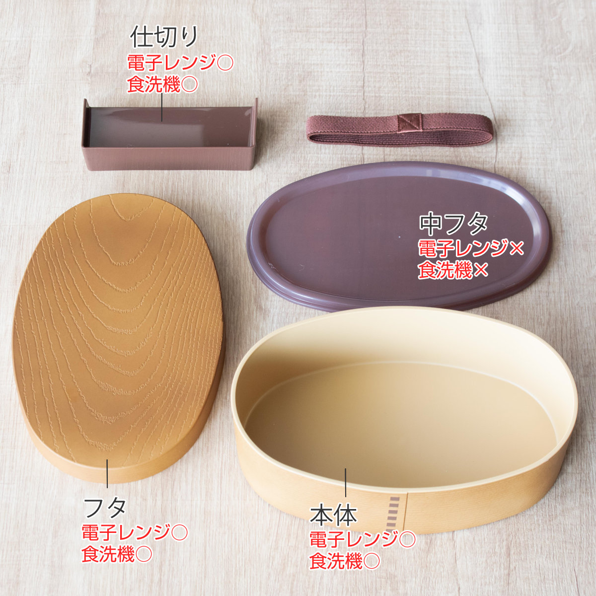 EARTH COLOR 弁当箱 780ml Woody 抗菌わっぱ弁当L （ お弁当箱 ランチ