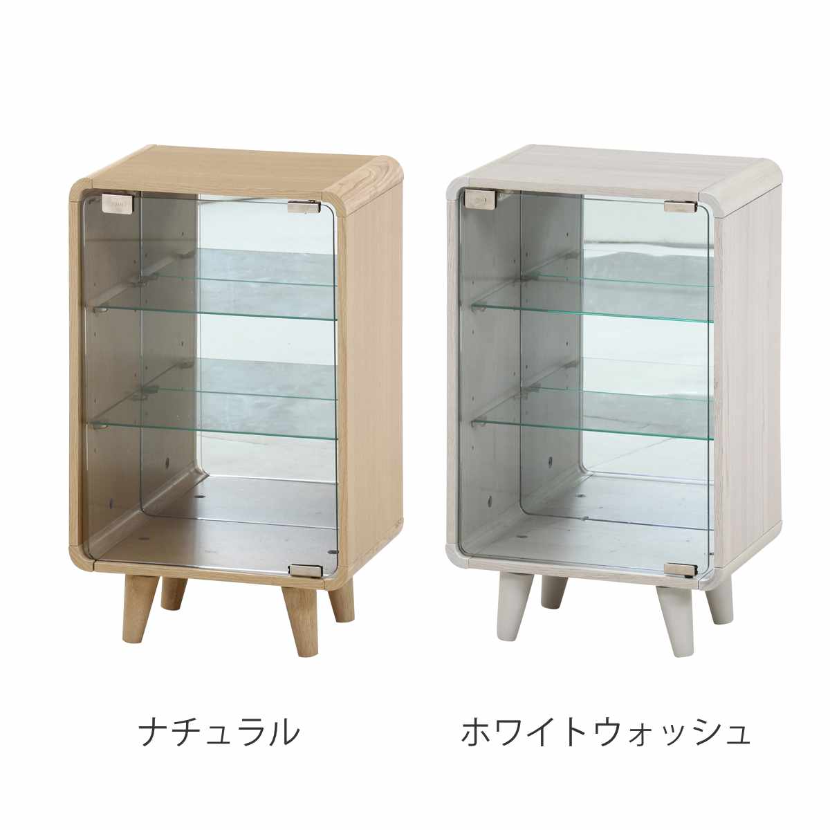 不二貿易（Fuji Boeki） コレクションシェルフ 幅36cm 3段 ガラス扉