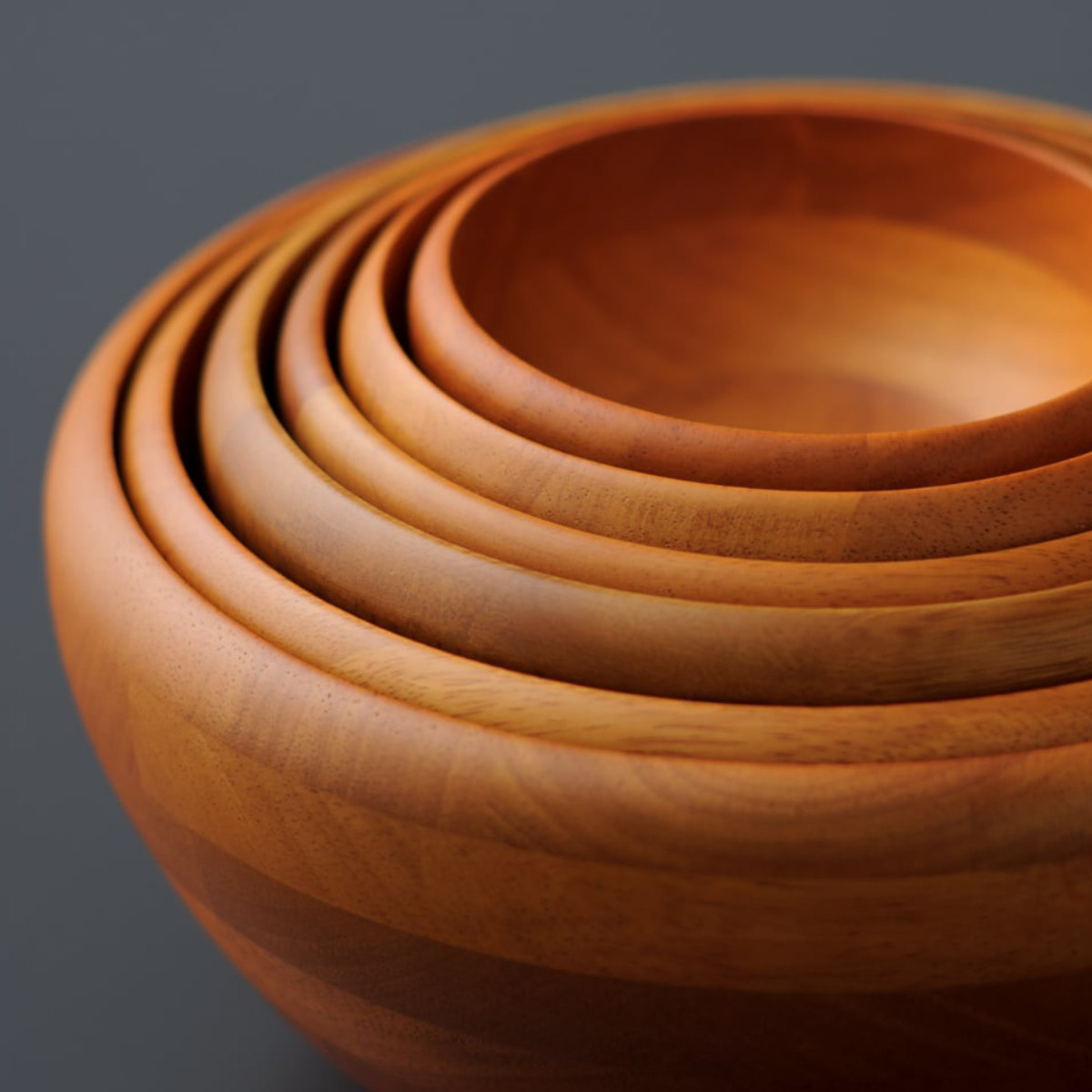 ボウル 鉄鉢 サラダボール 幅13cm （ 木製 器 うつわ 鉢 お椀 木製食器