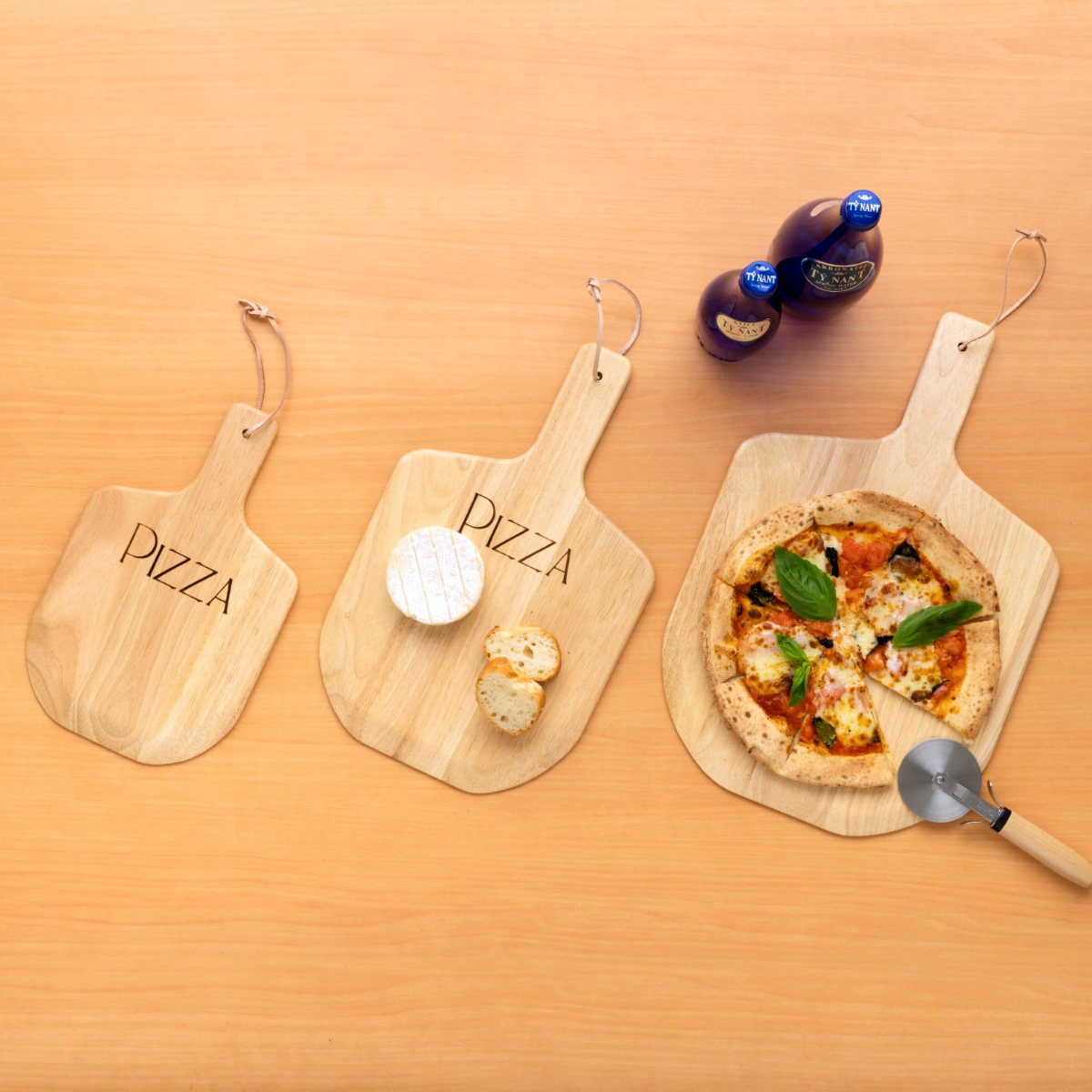 ピザボード S ナチュラル （ 木製 皿 お皿 ピザ ボード プレート