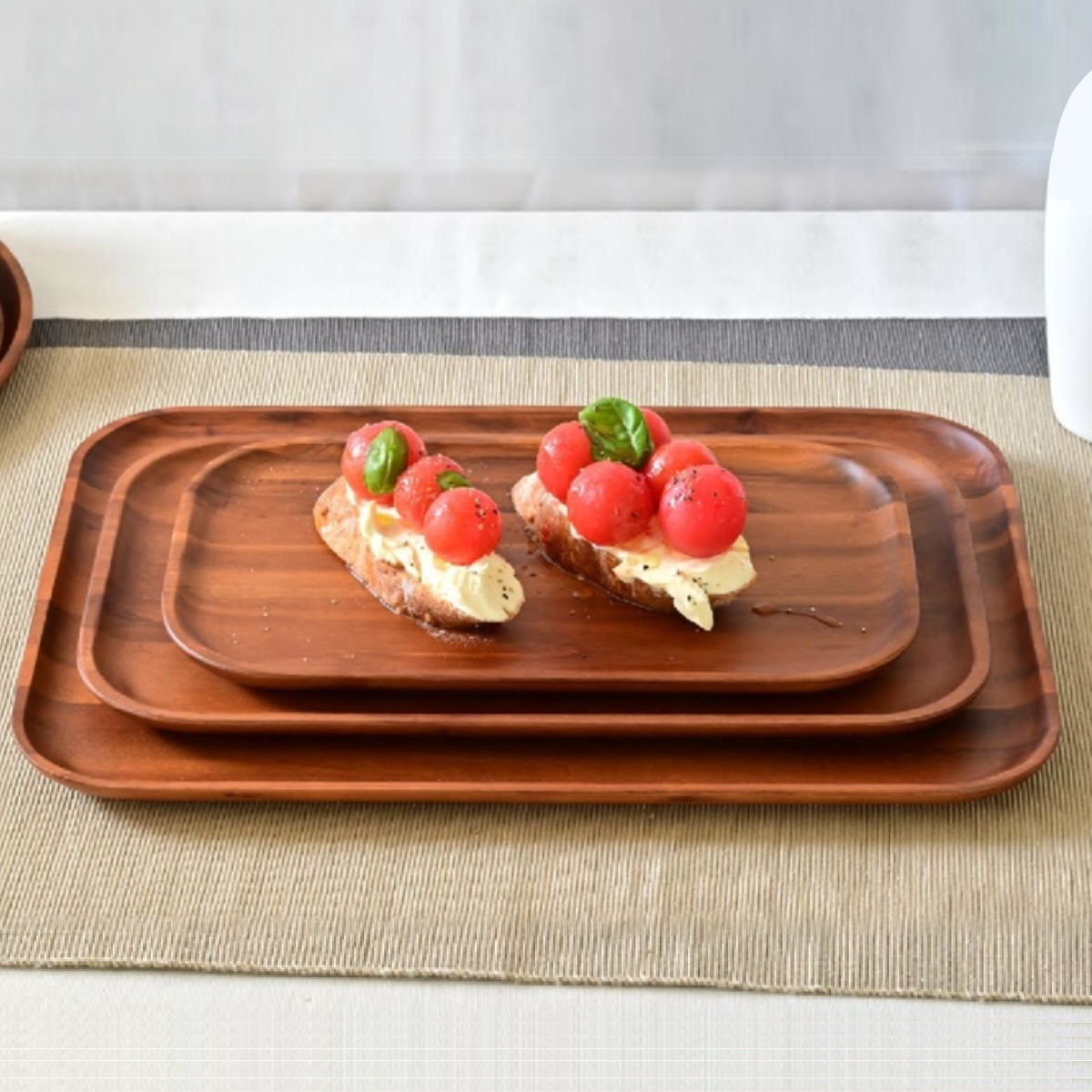 新品 未使用 送料無料 ランチプレート アカシア プレート 30cm 6枚楽天