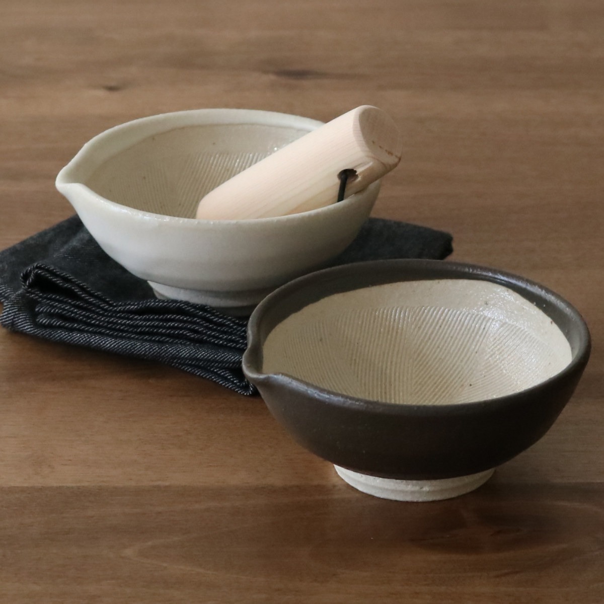 SALIU（サリュウ） すり鉢 片口すり鉢 直径12cm （ 日本製 陶器 美濃焼