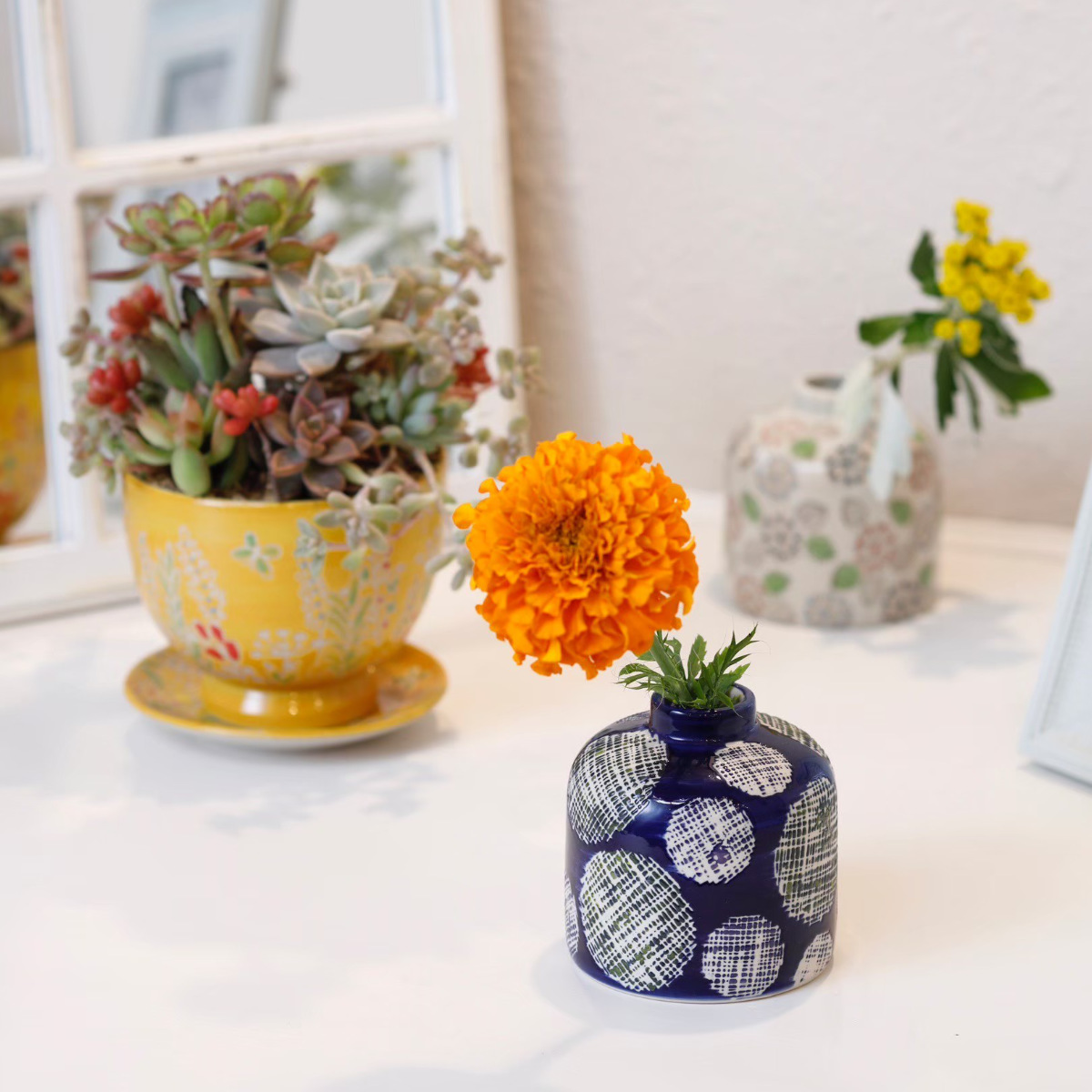 限定SALE 日本未発売 ポーリッシュポタリー 花瓶 花器 チューリップデザイン 限定SALE 日本未発売 ポーリッシュポタリー 花瓶 花器 チューリップ