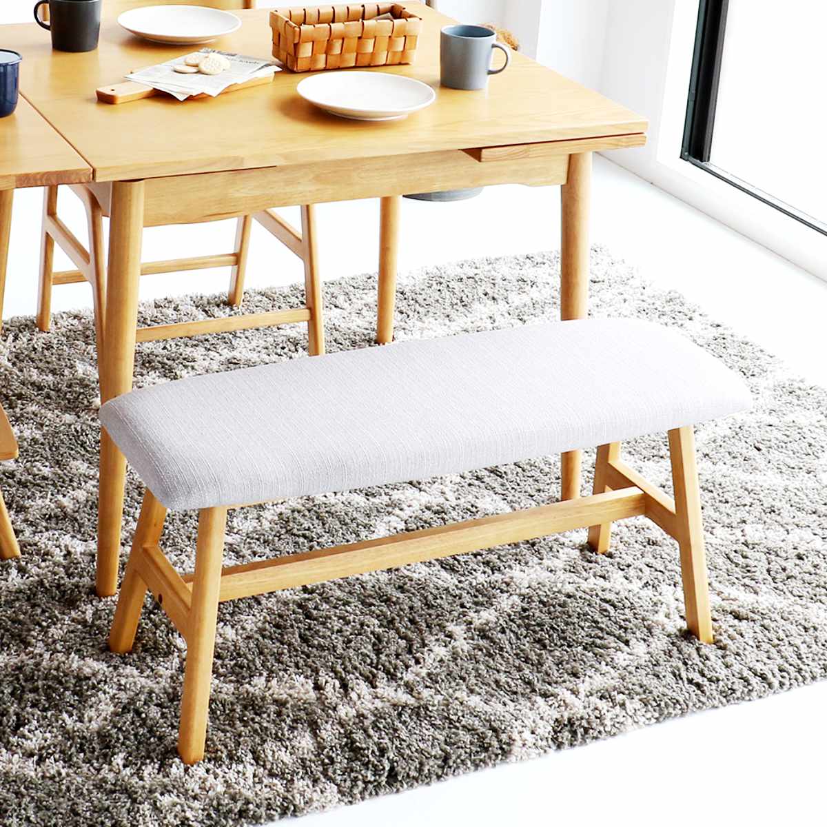 ダイニングベンチ 幅90cm E-Toko （ コンパクト ベンチ ダイニング 