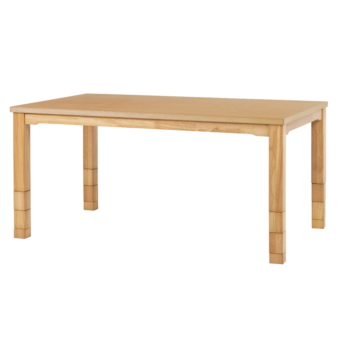 ダイニングこたつ 継脚 幅150cm こたつテーブル （ 開梱設置 こたつ テーブル ハイタイプ ダイニングテーブル 高さ調節 45〜70cm 継ぎ足 コタツ 4〜6人用 木製 天然木 長方形 奥行90 コンパクト リビング 1年中 薄型ヒーター 速暖 ） HAGiHARA（萩原） ダイニングこたつ 継脚 幅150cm こたつテーブル