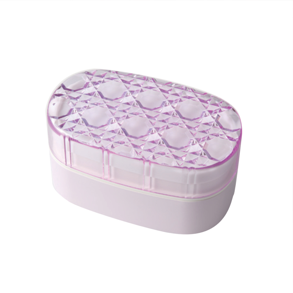 弁当箱 580ml 2段 ジュエリアント オーバルランチ TAKENAKA （ レンジ