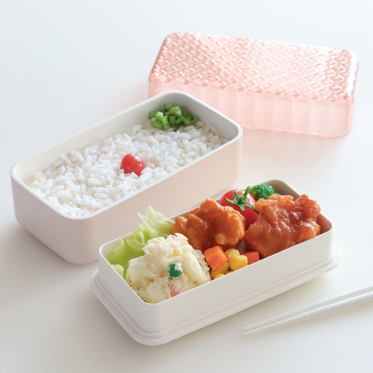 弁当箱 500ml 2段 ジュエリアント レクランチ TAKENAKA （ レンジ対応