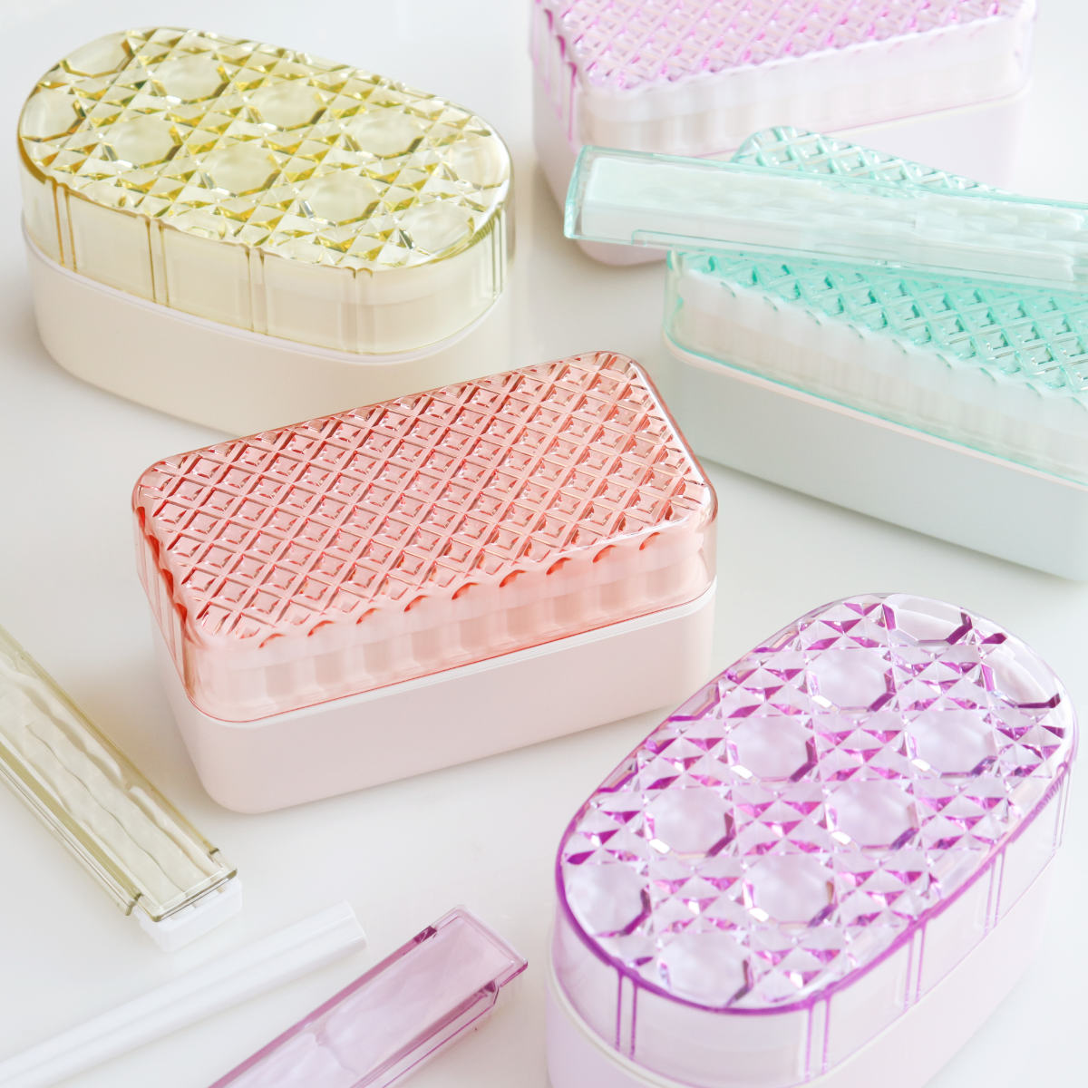 弁当箱 500ml 2段 ジュエリアント レクランチ TAKENAKA （ レンジ対応