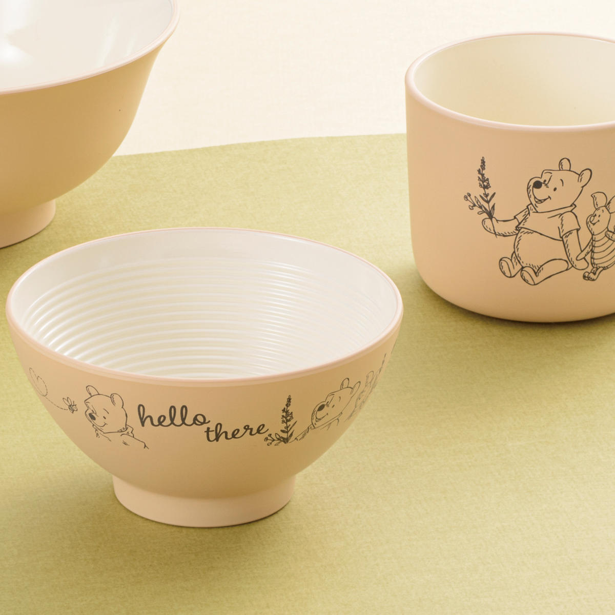 カノー ランチプレート 茶碗 マグカップ Pooh Bee キッズセット35 くま