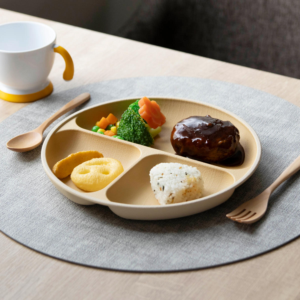 カノー ランチプレート earth color 抗菌 S （ 電子レンジ対応 食洗機