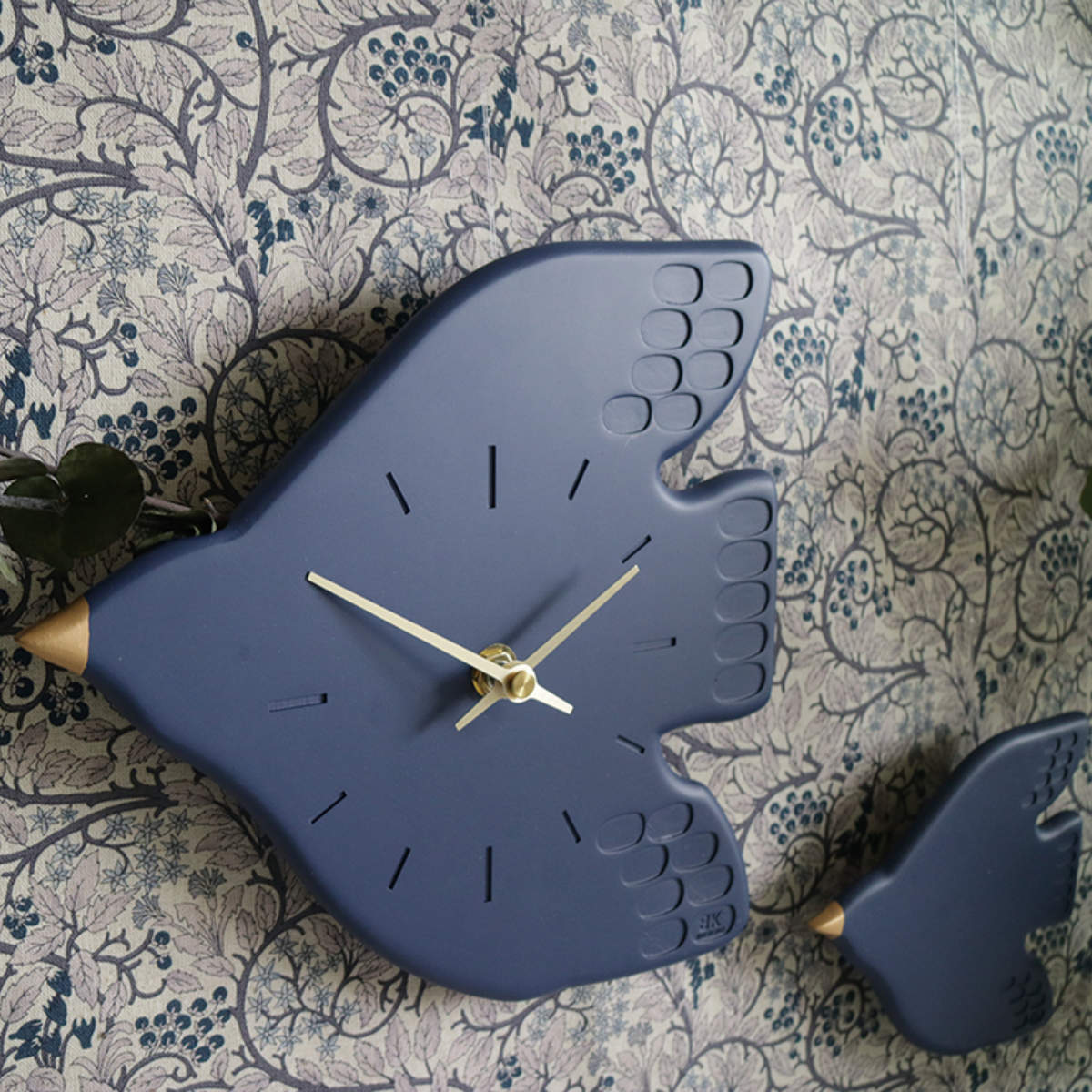 掛け時計 Welcome Bird Wall Clock （ 鳥 親子 静音 スイープ