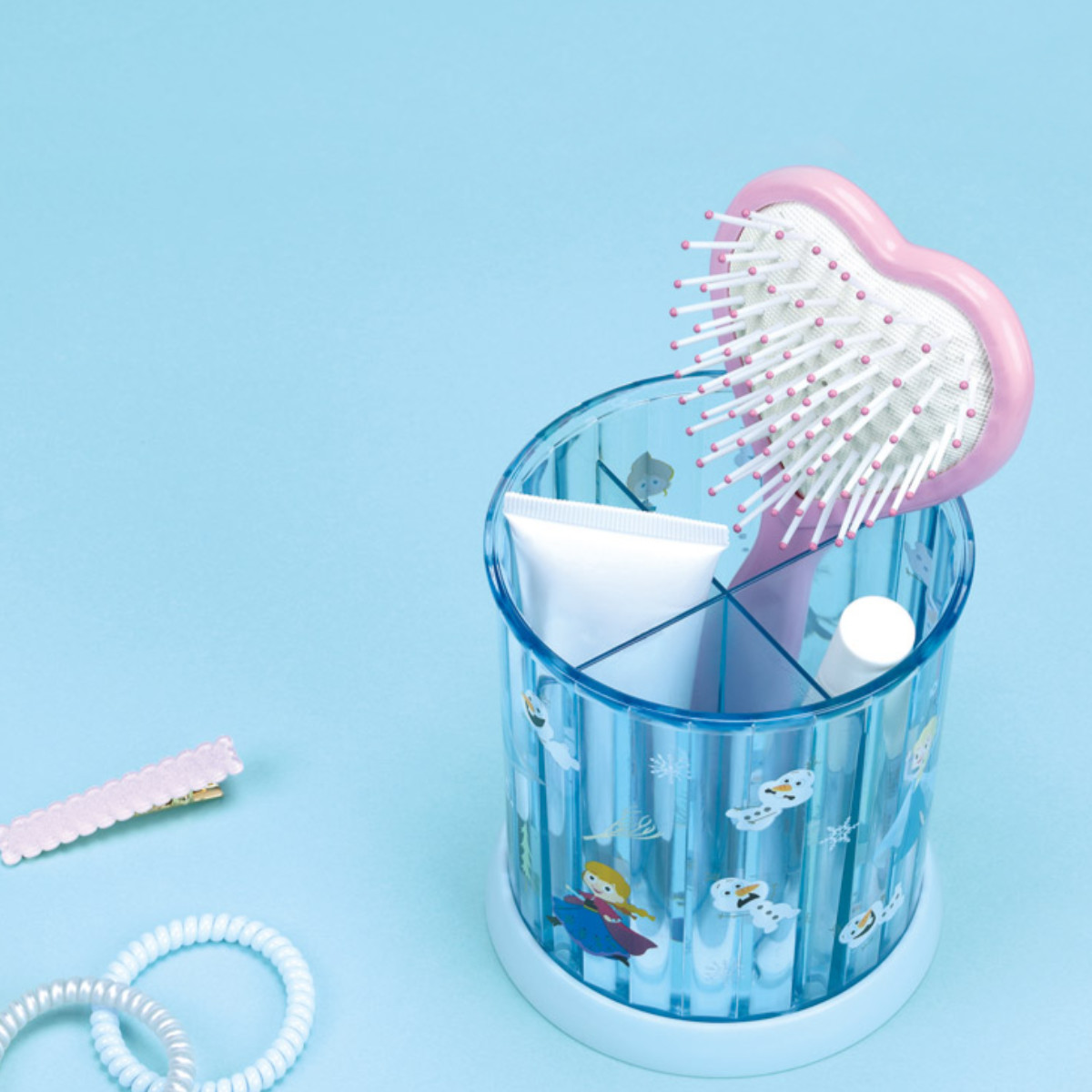 スケーター 収納ケース 回転式小物スタンド 小物入れ ディズニー アナ