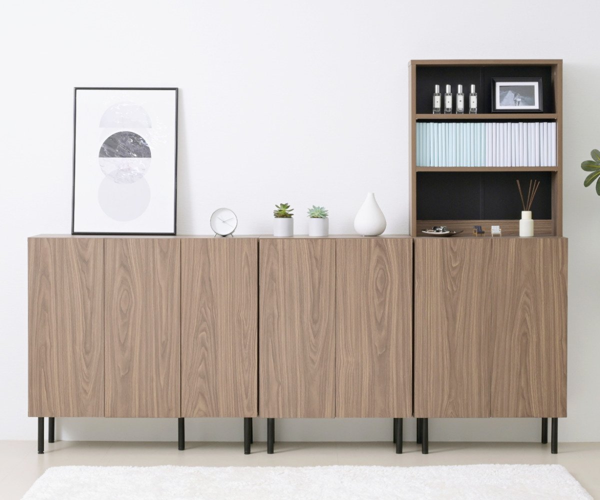 JK-PLAN（ジェイケイ・プラン） 本棚 幅60cm キャビネット ハイタイプ