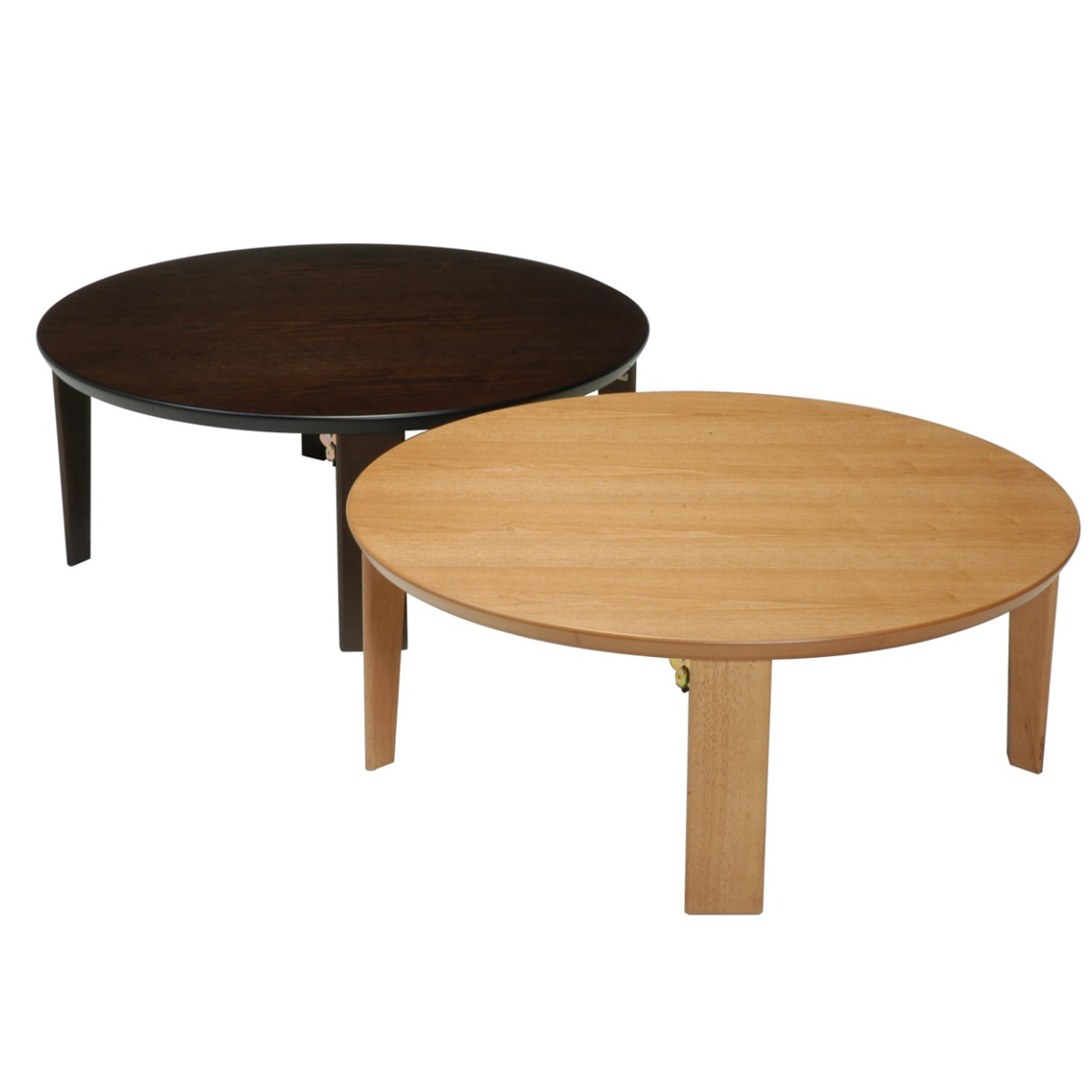 ローテーブル 折りたたみ 円型 直径80cm 座卓マロン （ テーブル 天然