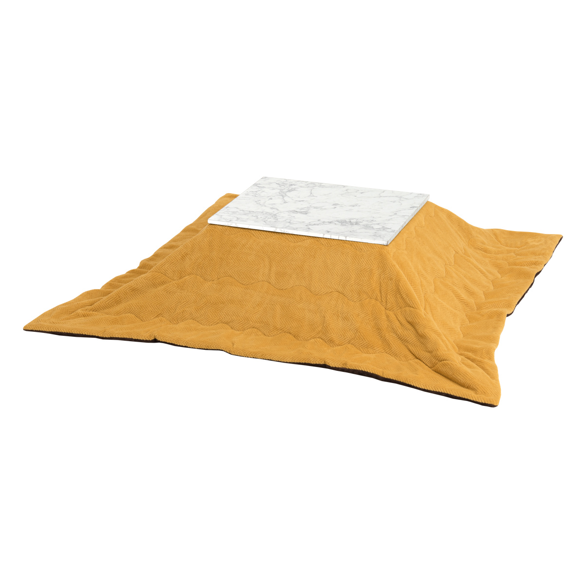 HAGiHARA（萩原） こたつセット 2点セット 大理石柄 幅75cm こたつ