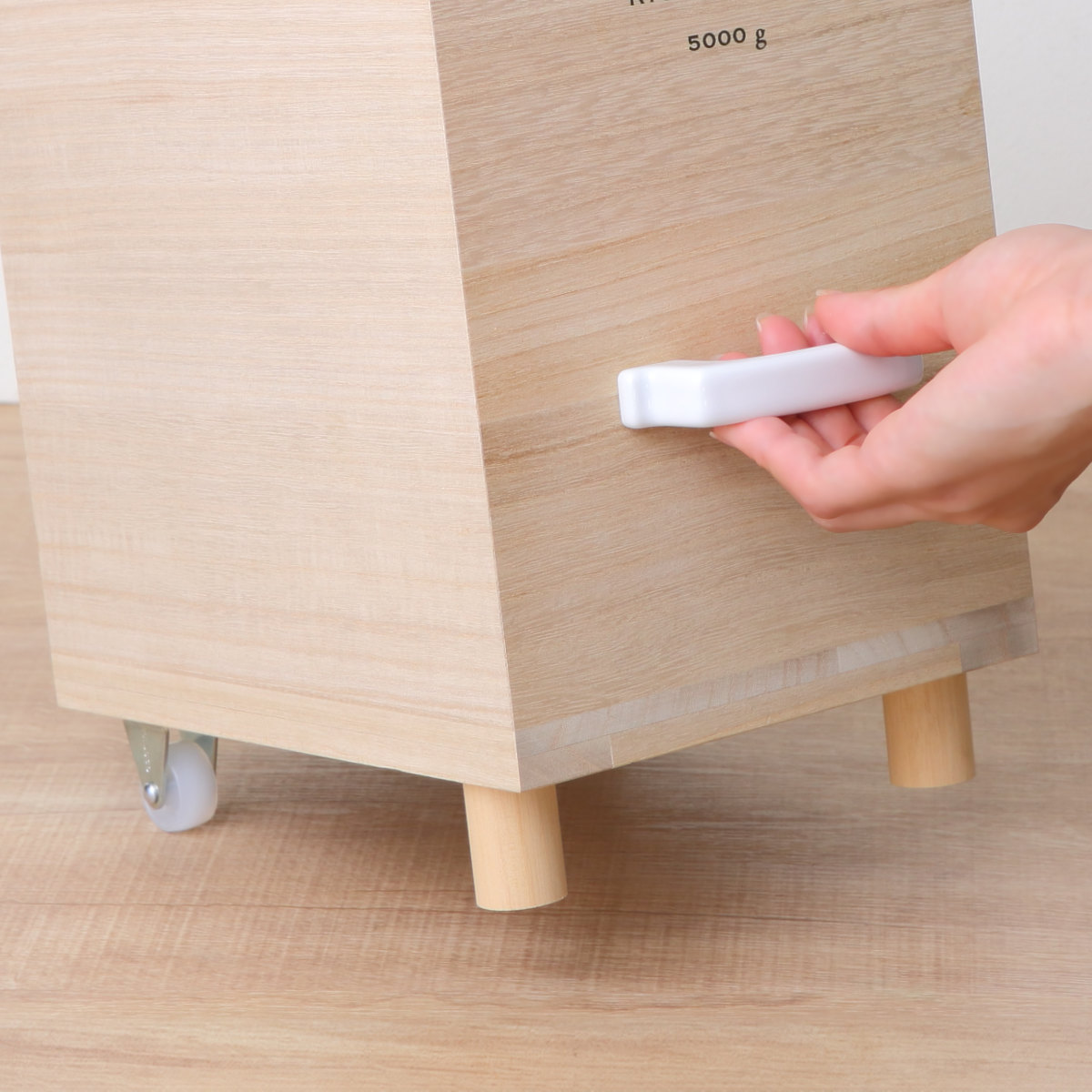 MEISTER HAND ライスストッカー 技物専科 米びつ 5kg用 キャスター付き