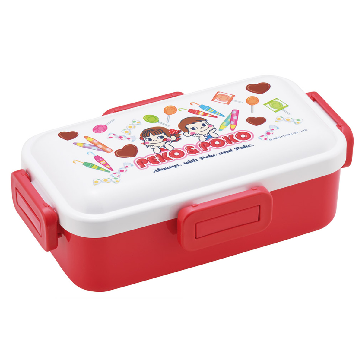 スケーター 弁当箱 530ml 抗菌ふわっと弁当箱 ペコちゃん おかし