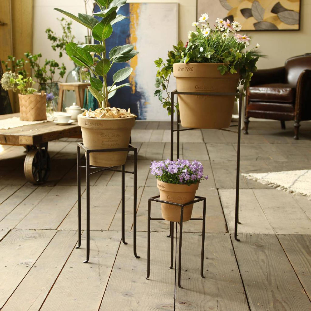 花台 ジョセフアイアン フラワープランターラック Lサイズ