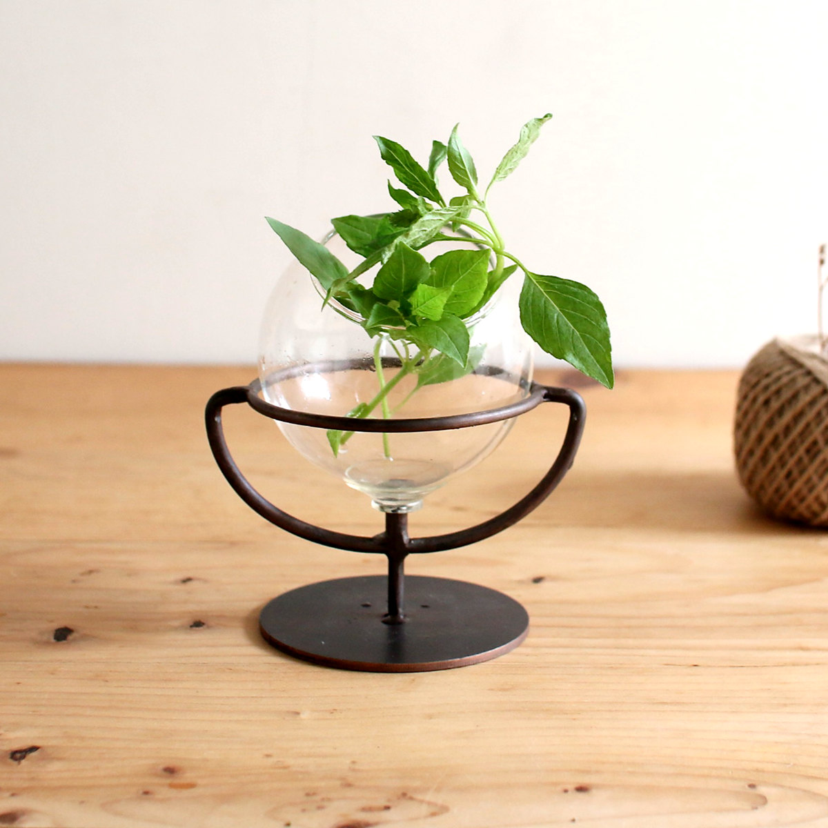 花瓶 アイアンガラスカップ フラワーベース （ 花ビン 花びん 花器
