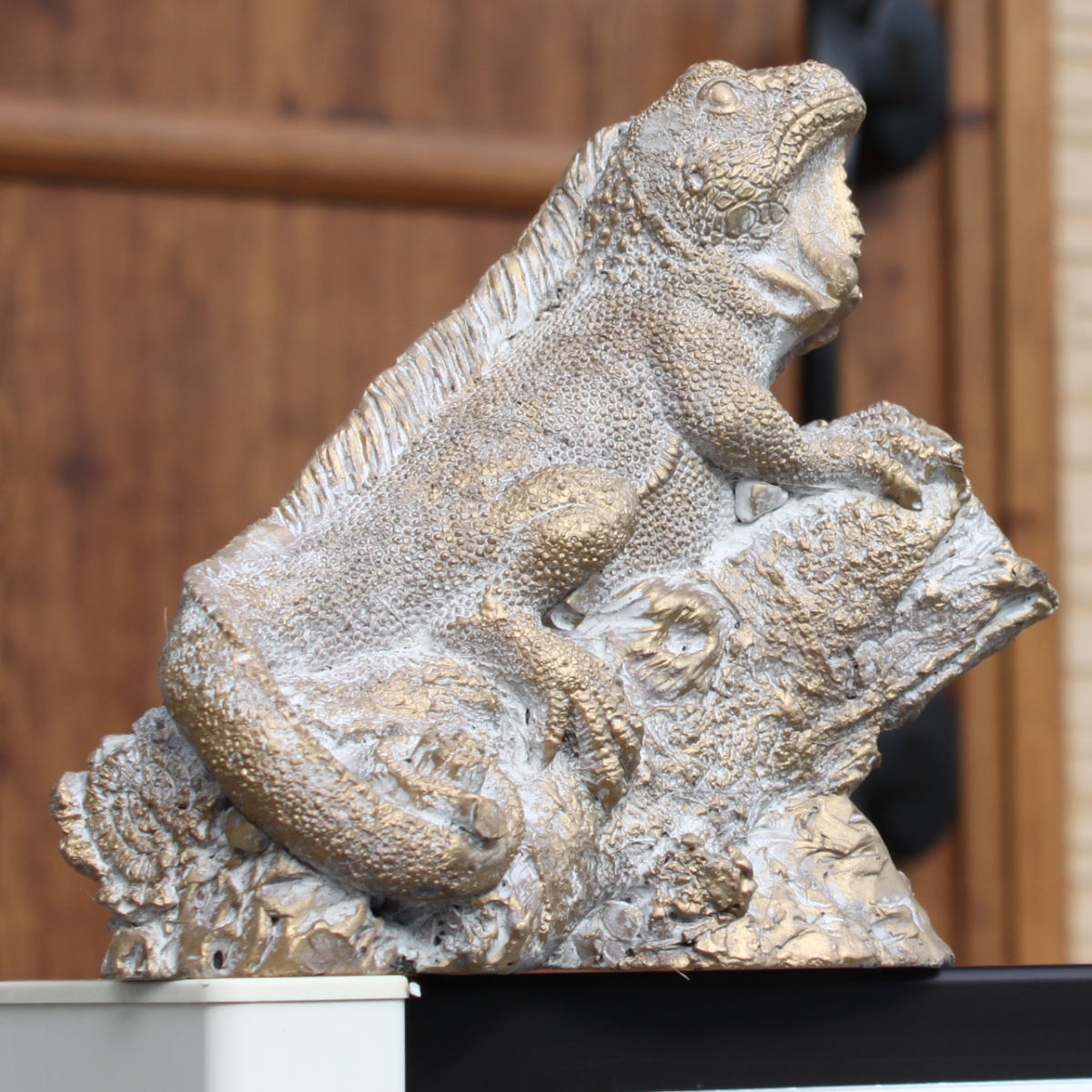 オブジェ デコール セメントオブジェ トカゲ S （ 置物 とかげ