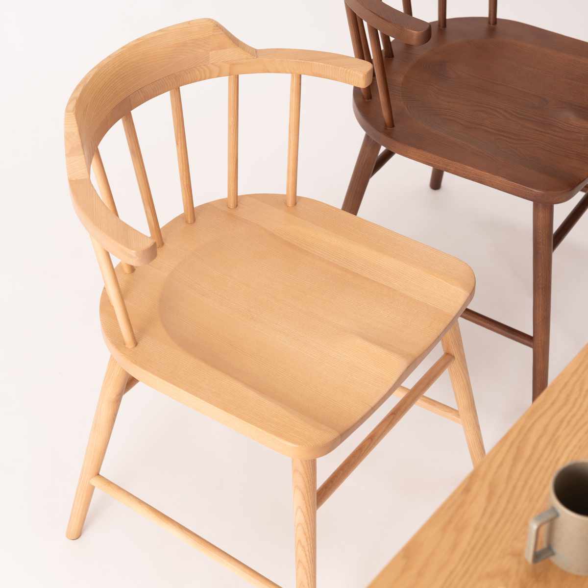 東谷 ダイニングチェア 座面高44cm ウィンザーチェア タンジ― form