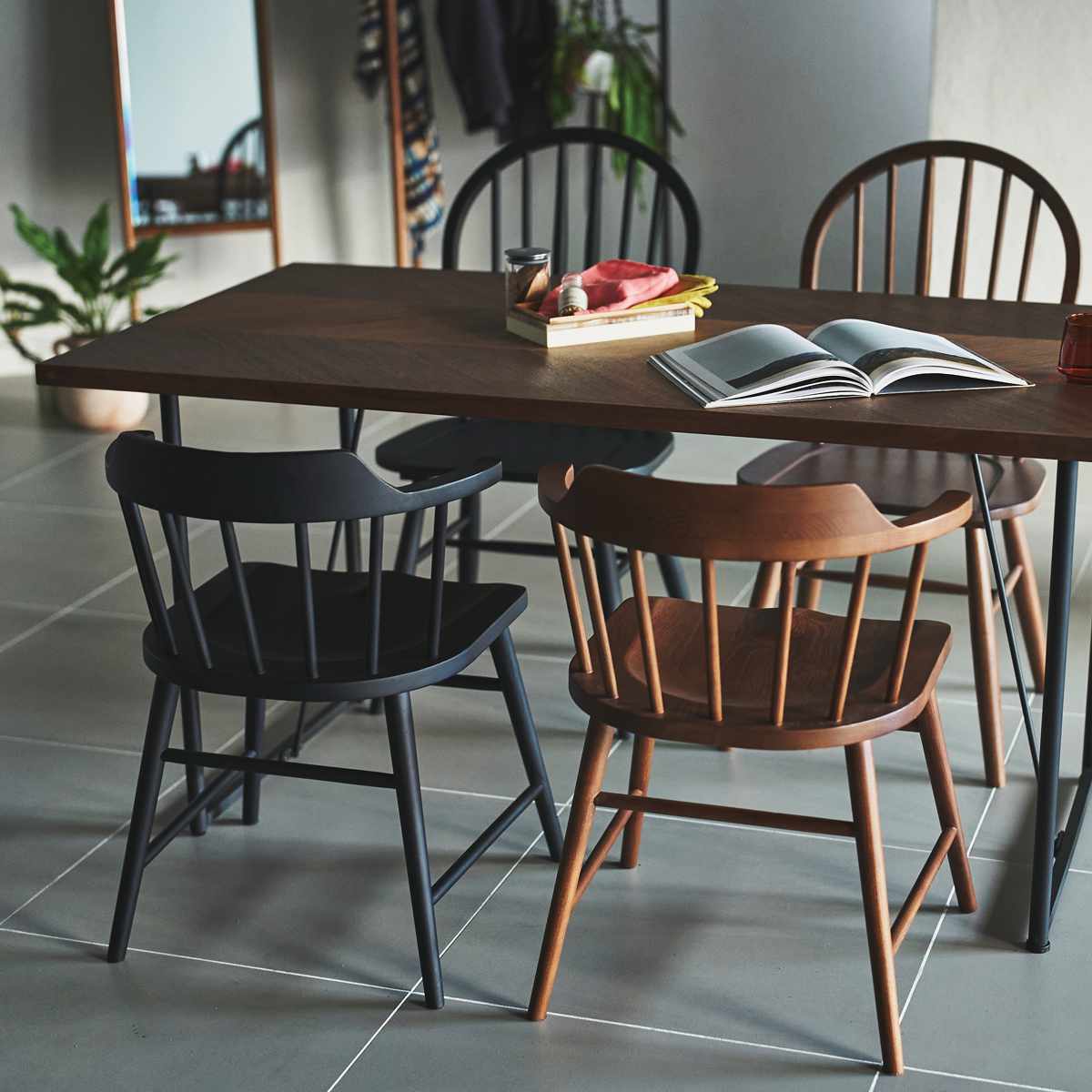 東谷 ダイニングチェア 座面高44cm ウィンザーチェア タンジ― form