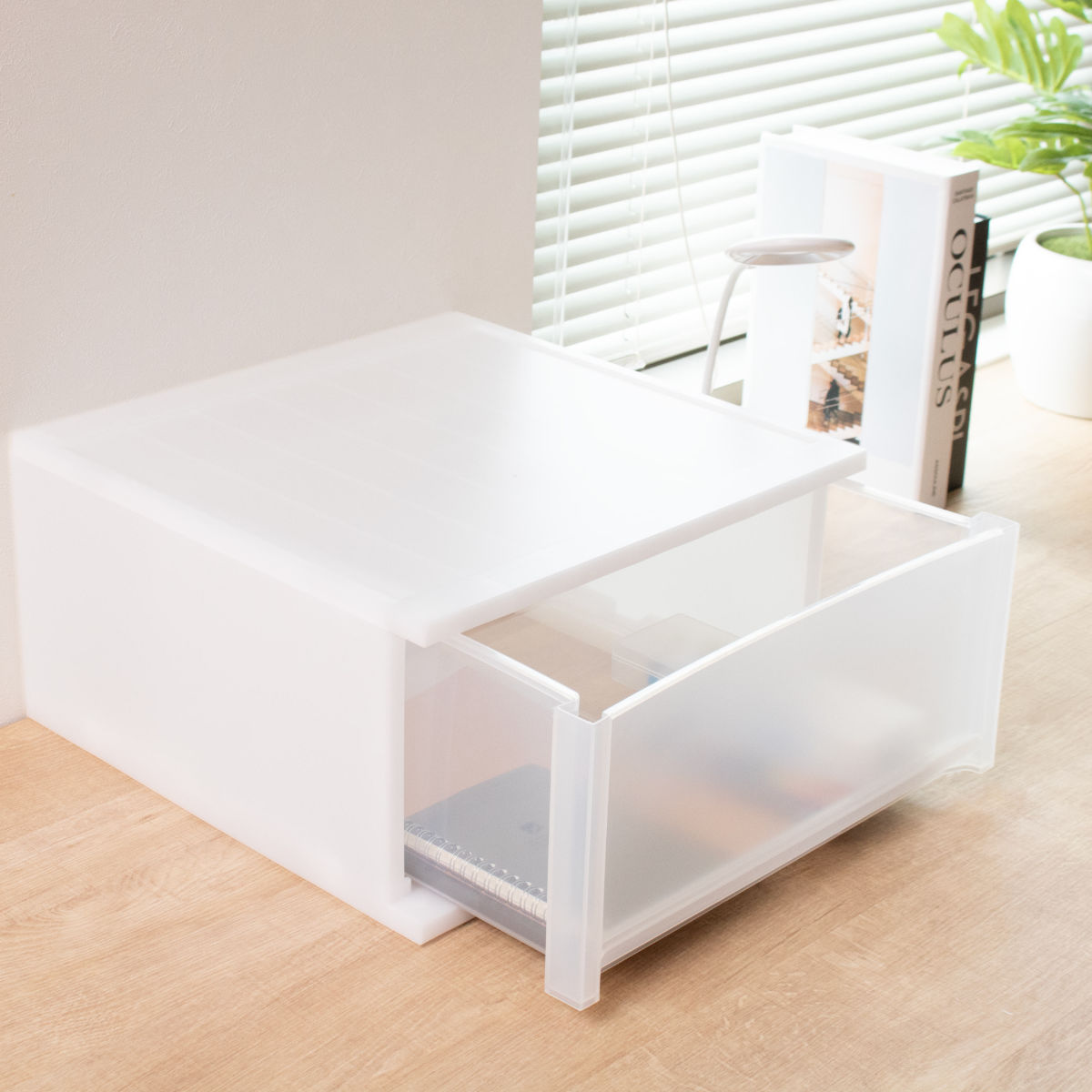 サンコープラスチック 収納ケース 引出し Brio ワイド CDワイドケース