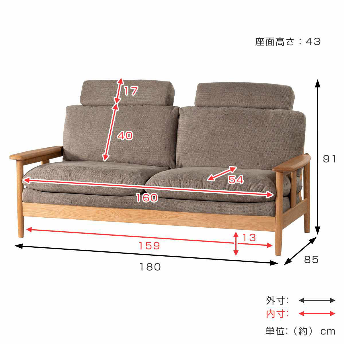 東谷 form ソファ 3人掛け 幅180cm ソプワート （ 開梱設置