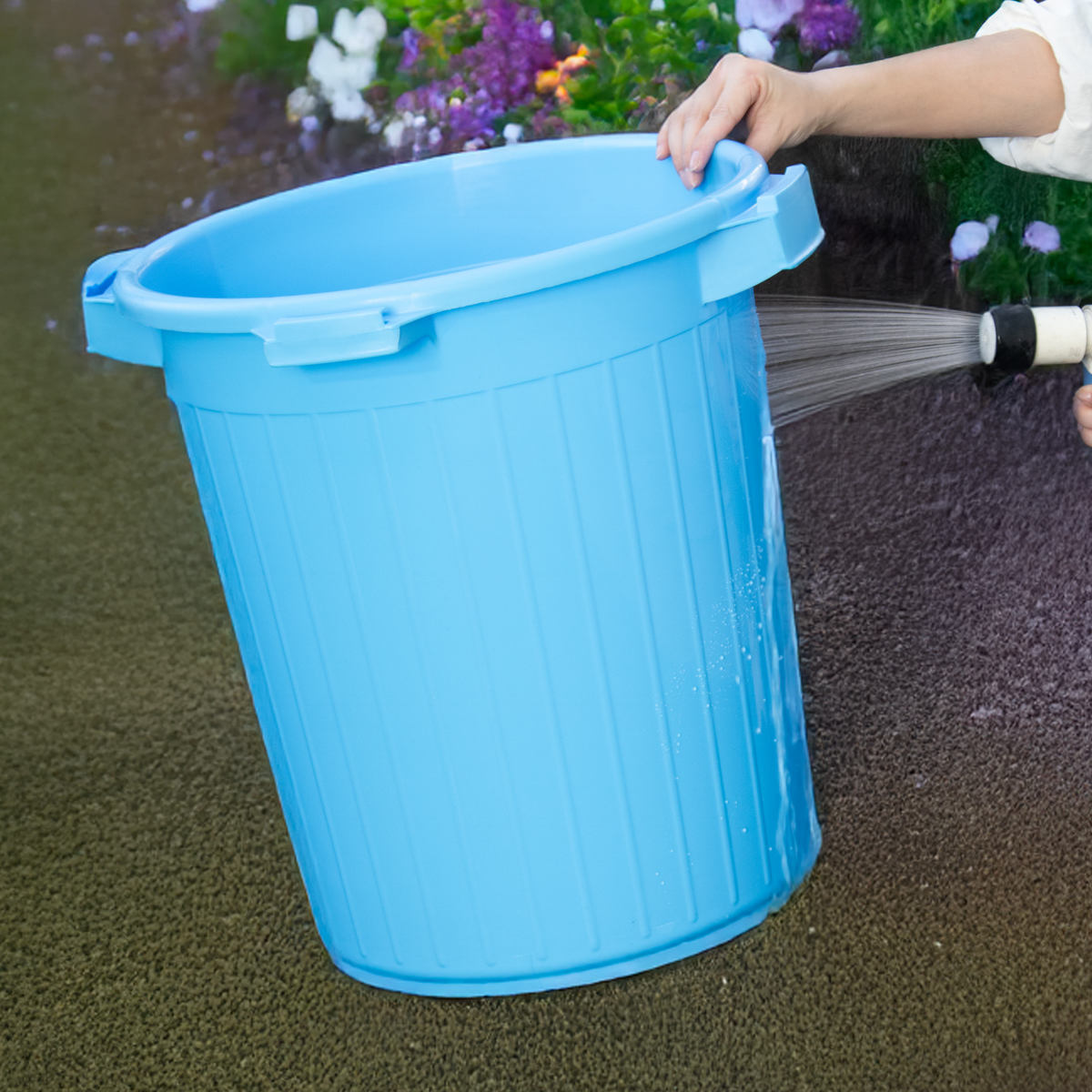 サンコープラスチック ゴミ箱 45L サンペール 丈夫 シンプル 屋外 