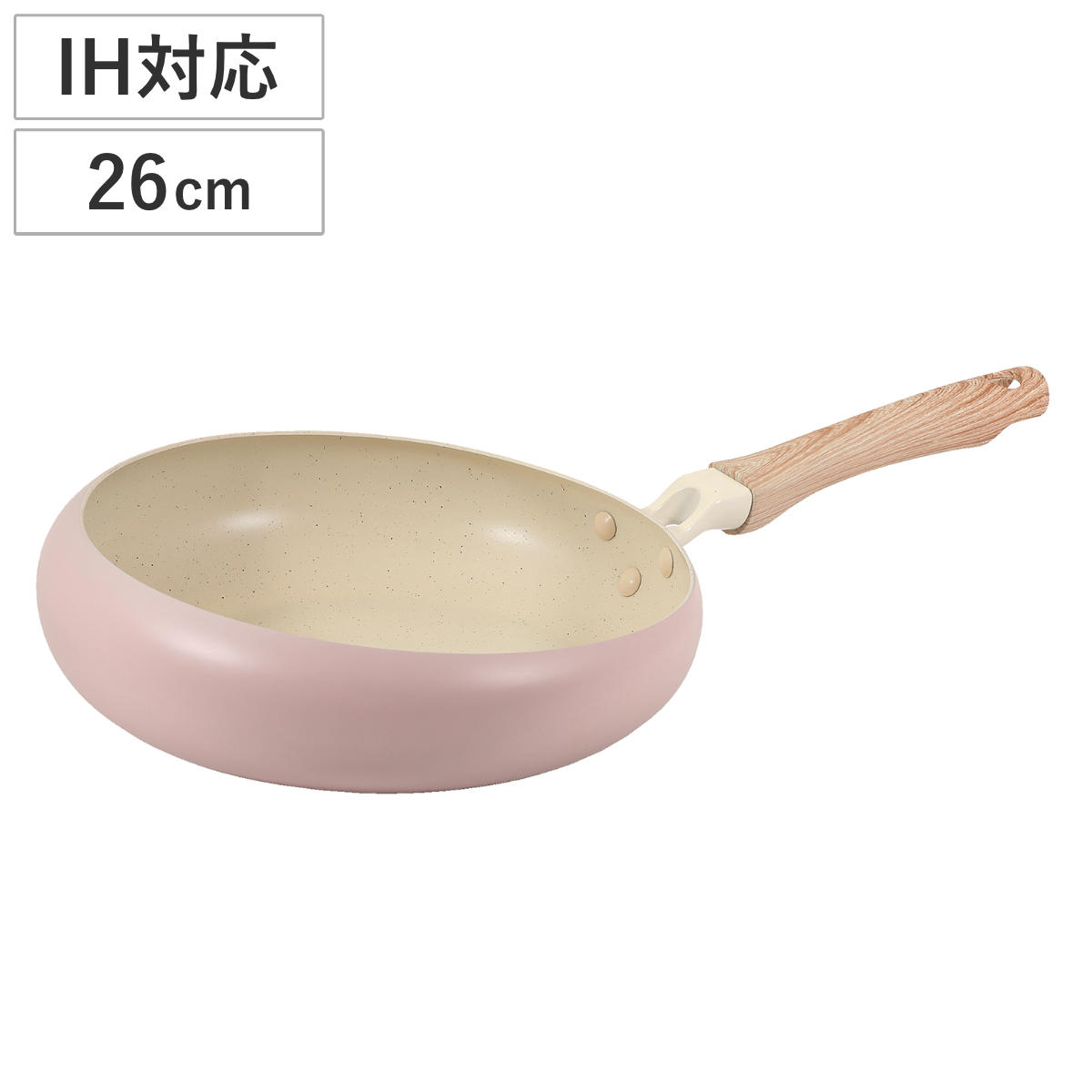 パール金属 フライパン 26cm IH対応 ちゃーぱん マーブルダイヤモンド