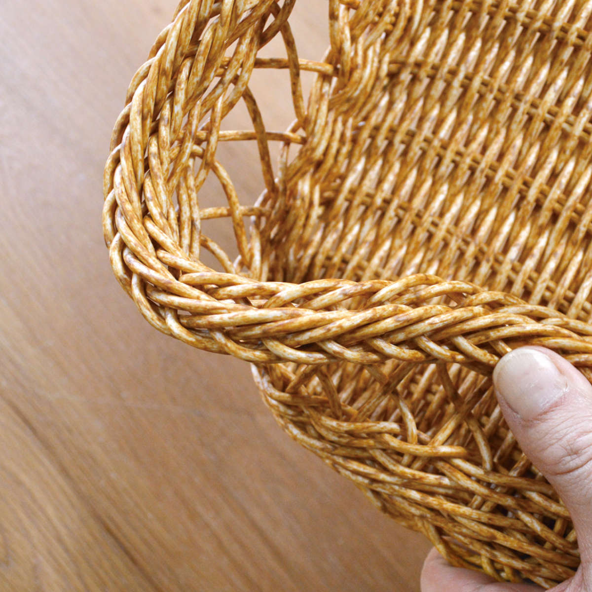 かご 洗える ルル バスケット パニエ （ 幅37×奥行27×高さ12cm 洗える