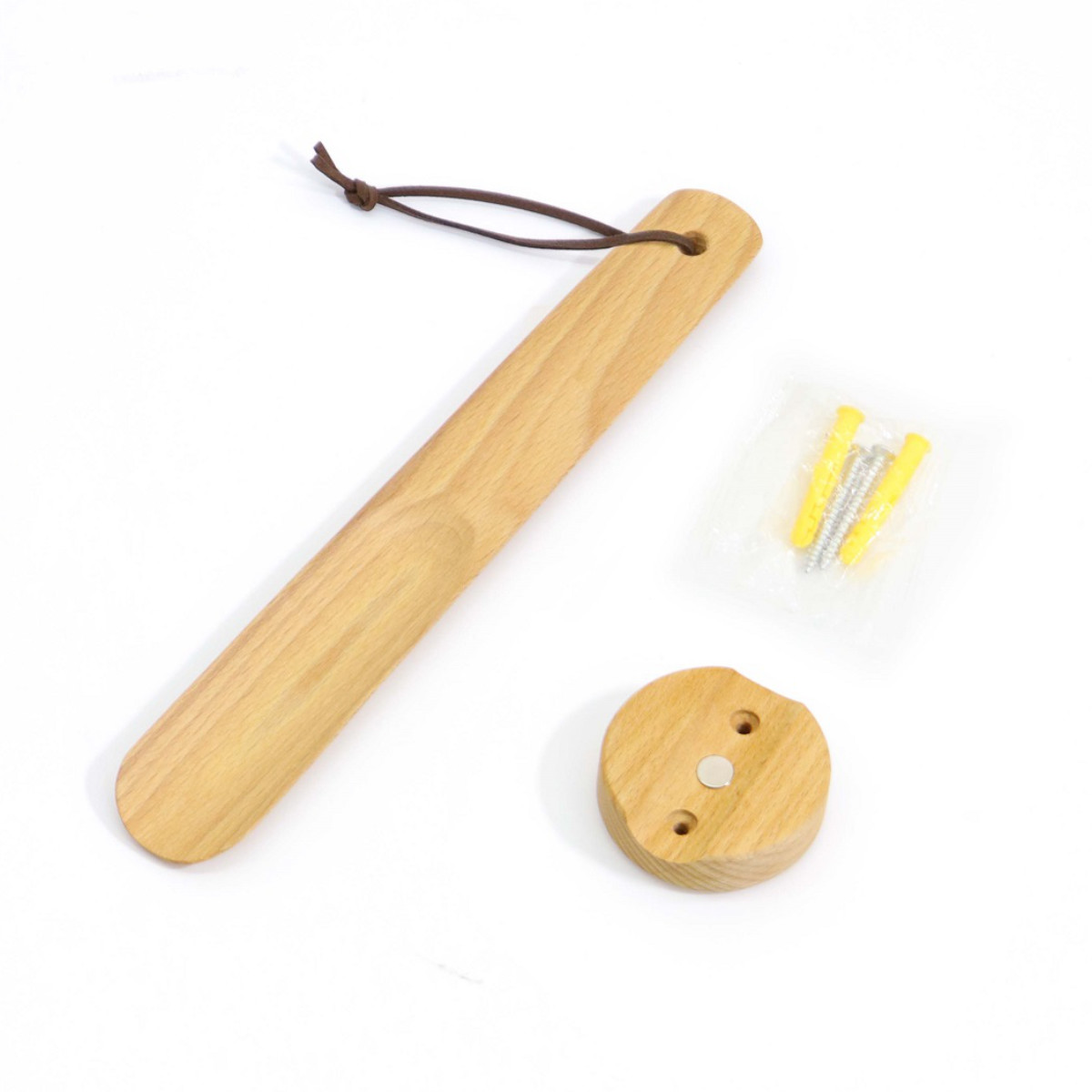 東洋ケース（TOYOCASE） 靴べら 26cm マグネットでくっつく靴ベラ 木製