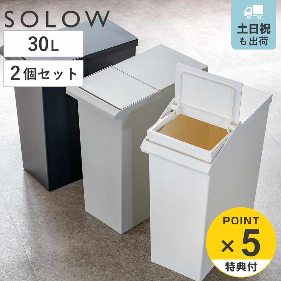 ���T�t�� SOLOW �I���Ŏg���� �X�����_�X�g�{�b�N�X ���o�[�I�[�v��30L �i ���ݔ� 30���b�g�� �\���E �_�X�g�{�b�N�X �I�� OK �j