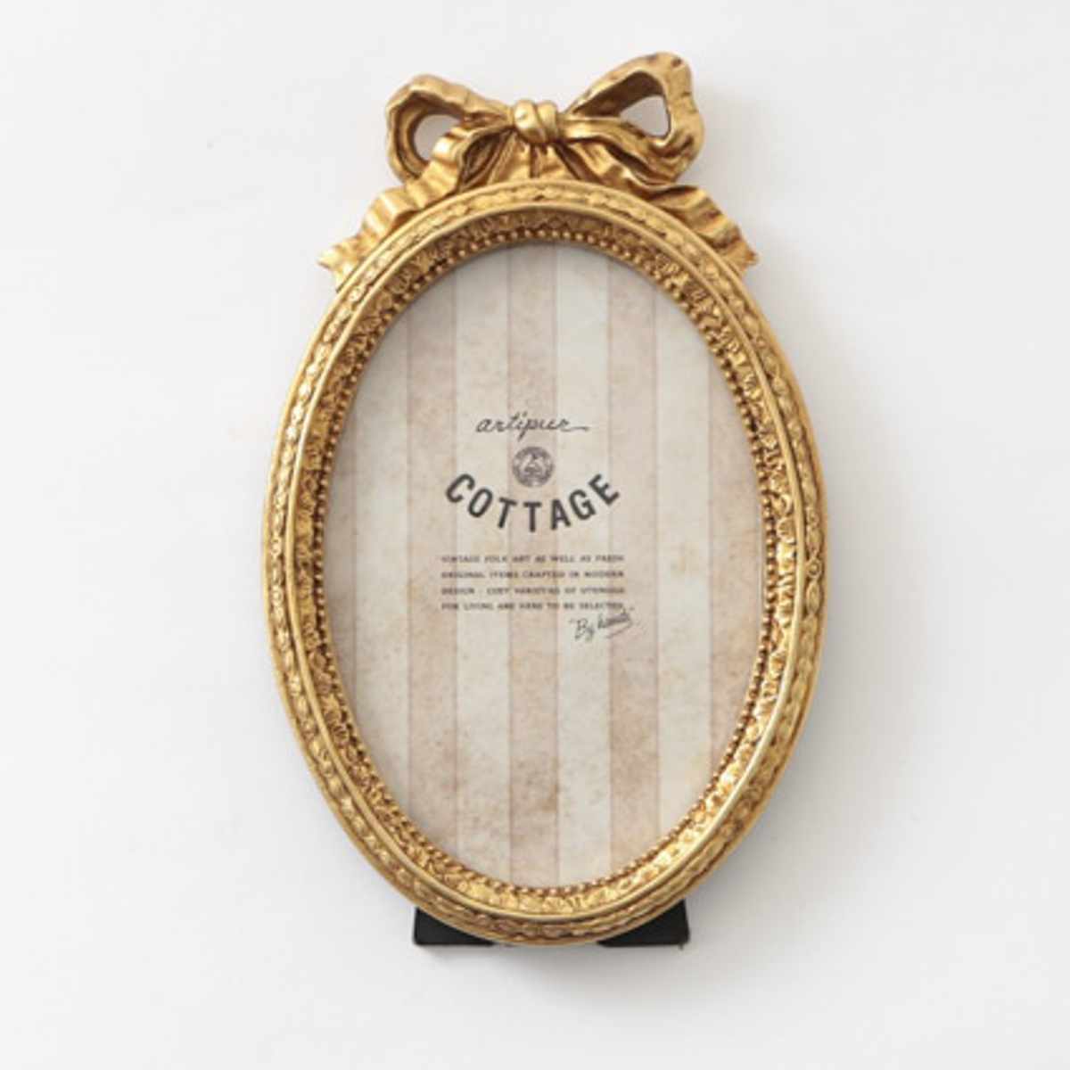 フォトフレーム オーバルリボンフォトフレーム レジン （ 写真立て