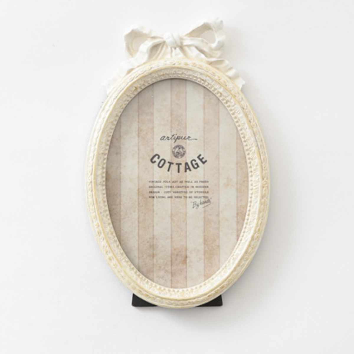 フォトフレーム オーバルリボンフォトフレーム レジン （ 写真立て