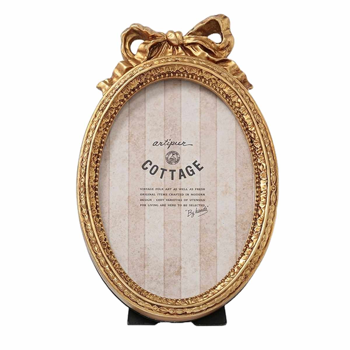 フォトフレーム オーバルリボンフォトフレーム レジン （ 写真立て