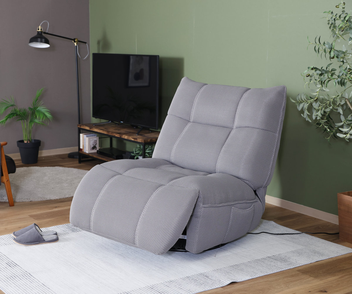 不二貿易（Fuji Boeki） 電動リクライニング ソファ 1人掛け 幅88cm