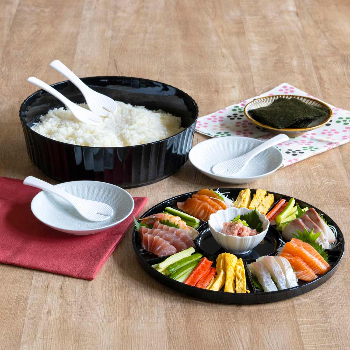 寿司桶 プラスチック（寿司桶）（ふたの有無：ふた無し）｜食器｜食器