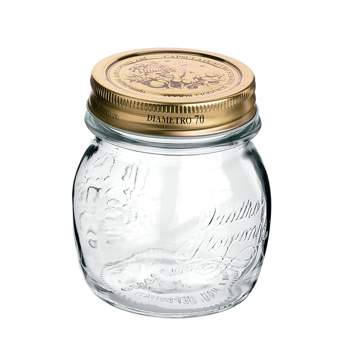 Bormioli Rocco（ボルミオリロッコ） ガラス瓶 250ml Q.S.JAR 250cc