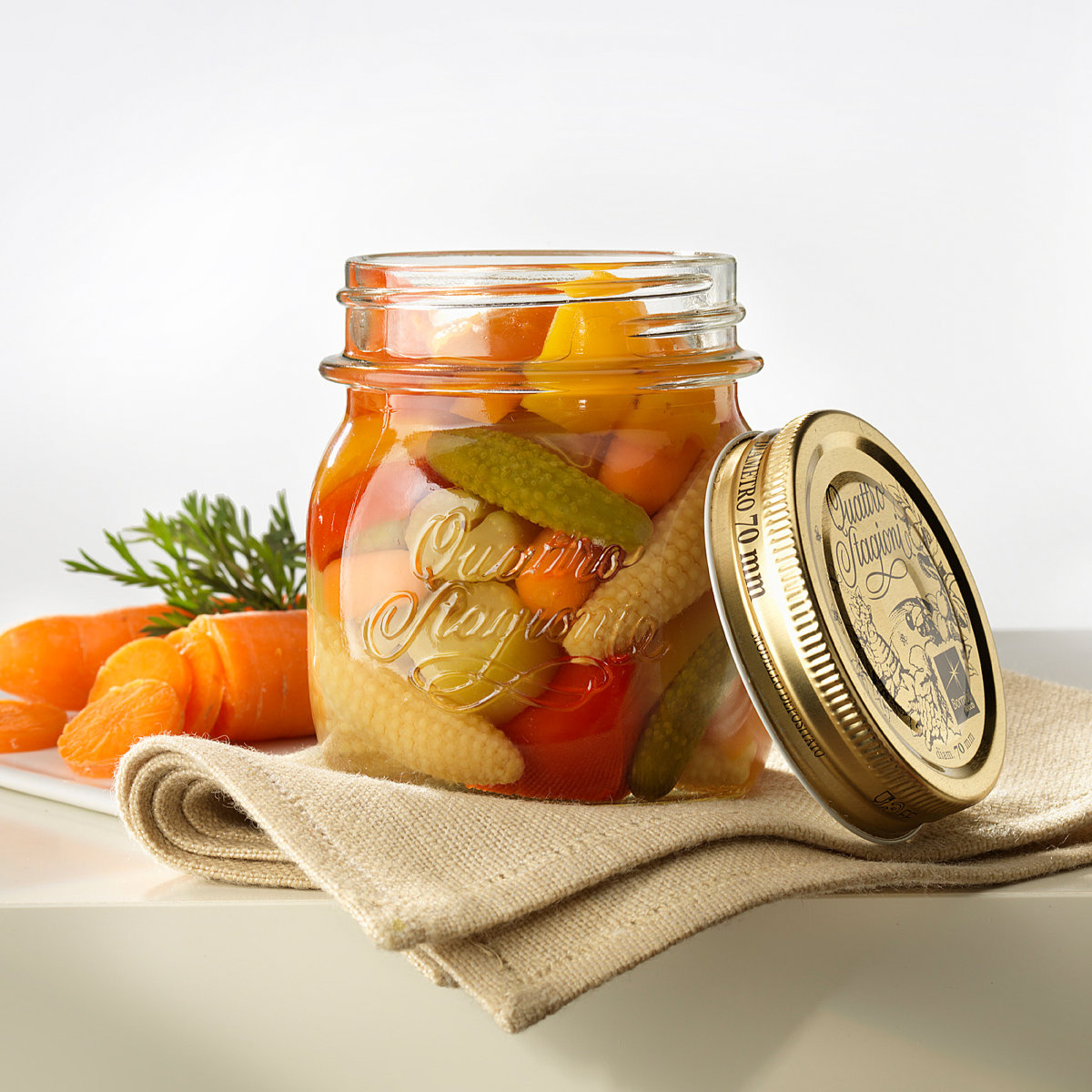 Bormioli Rocco（ボルミオリロッコ） ガラス瓶 500ml Q.S.JAR 500cc