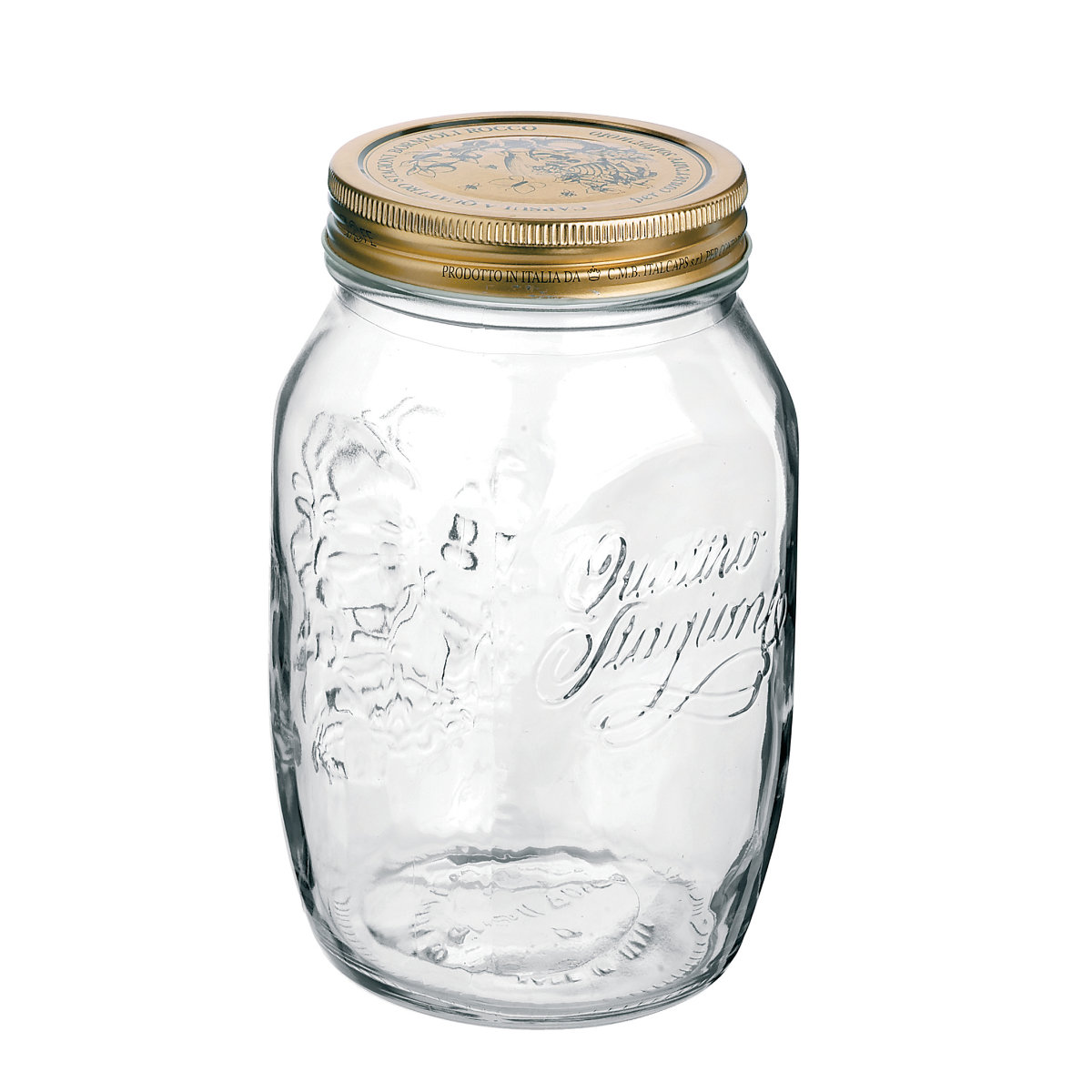 Bormioli Rocco（ボルミオリロッコ） ガラス瓶 1L Q.S.JAR 1000cc