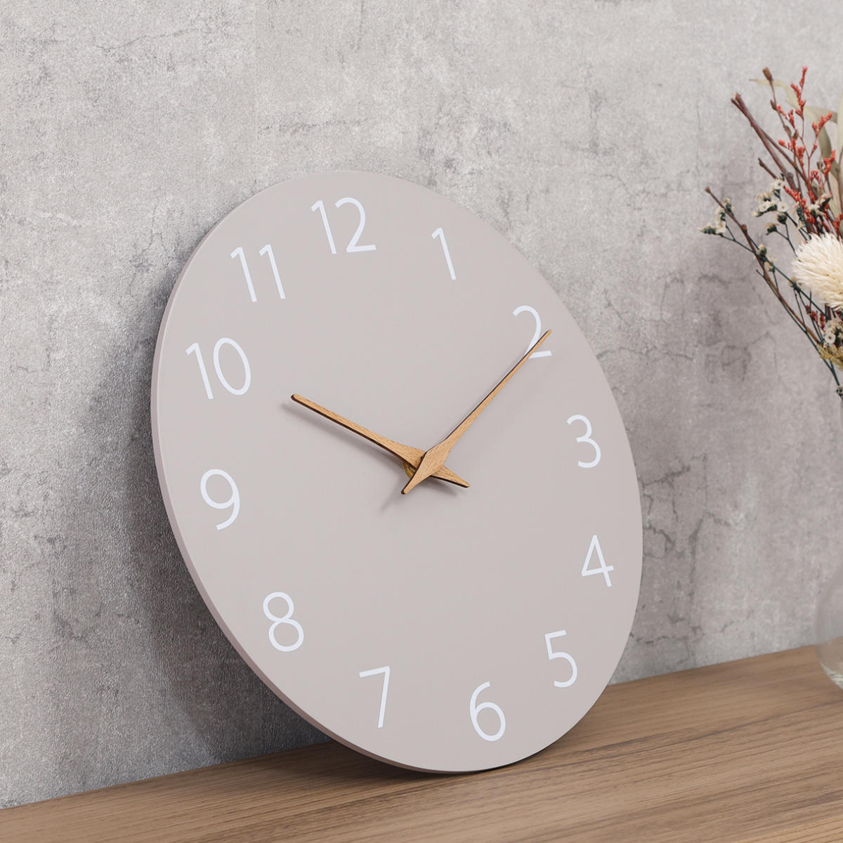 不二貿易（Fuji Boeki） 掛け時計 mokumo 静音 ウォールクロック 秒針