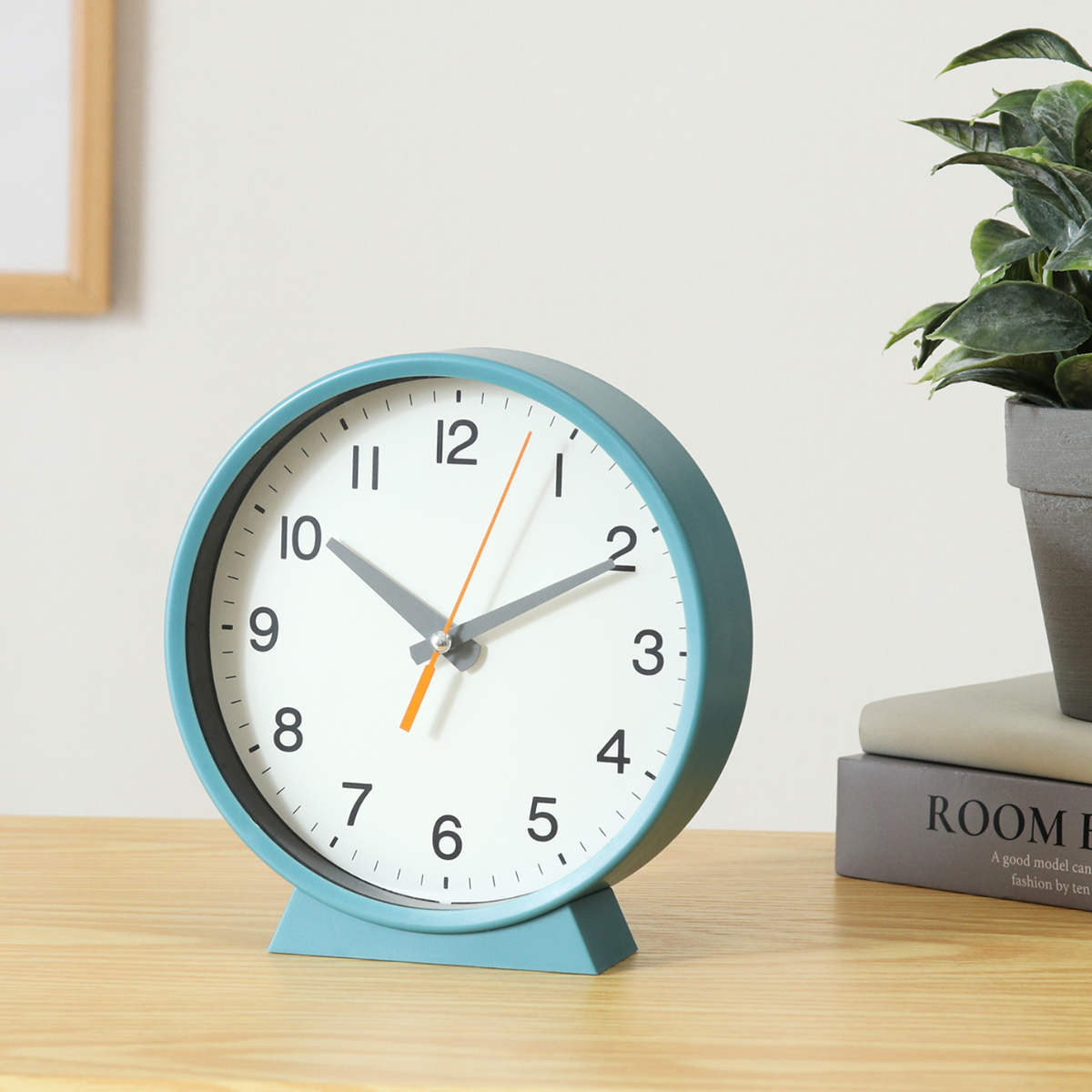 不二貿易（Fuji Boeki） 置掛兼用時計 エルフ 連続秒針 静音 掛け時計