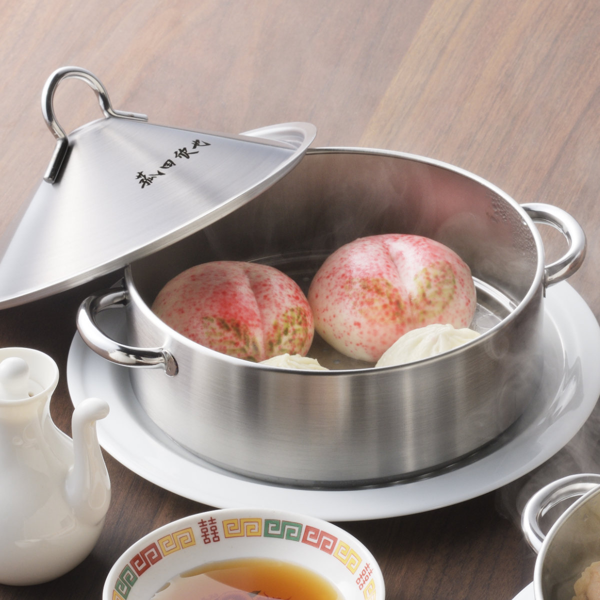 ヨシカワ 飲茶蒸し鍋 16cm 2段 IH対応 ステンレス製 日本製 菰田欣也