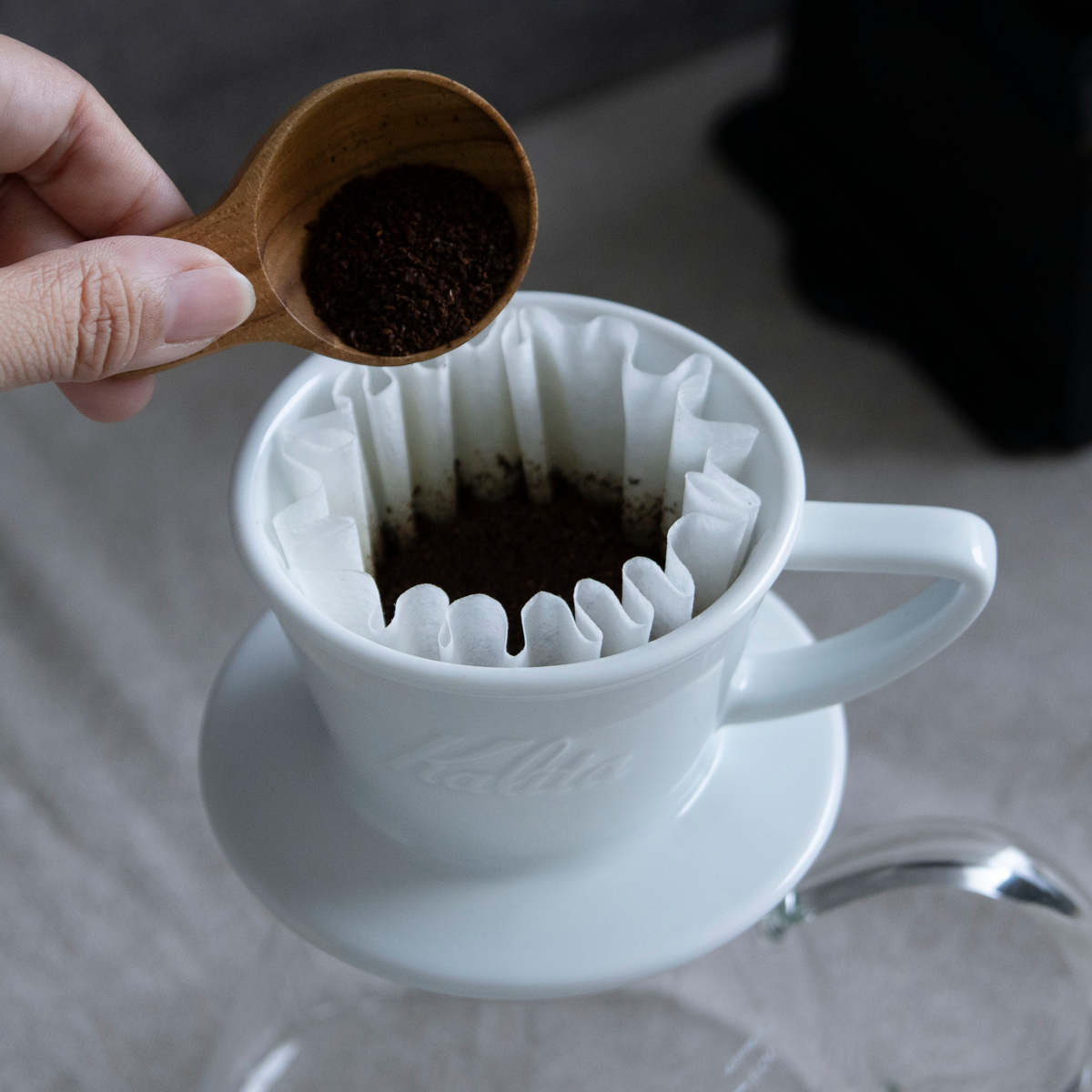 Kalita（カリタ） HA155 ドリッパー ウェーブ （ 1〜2人用 磁器 波佐見