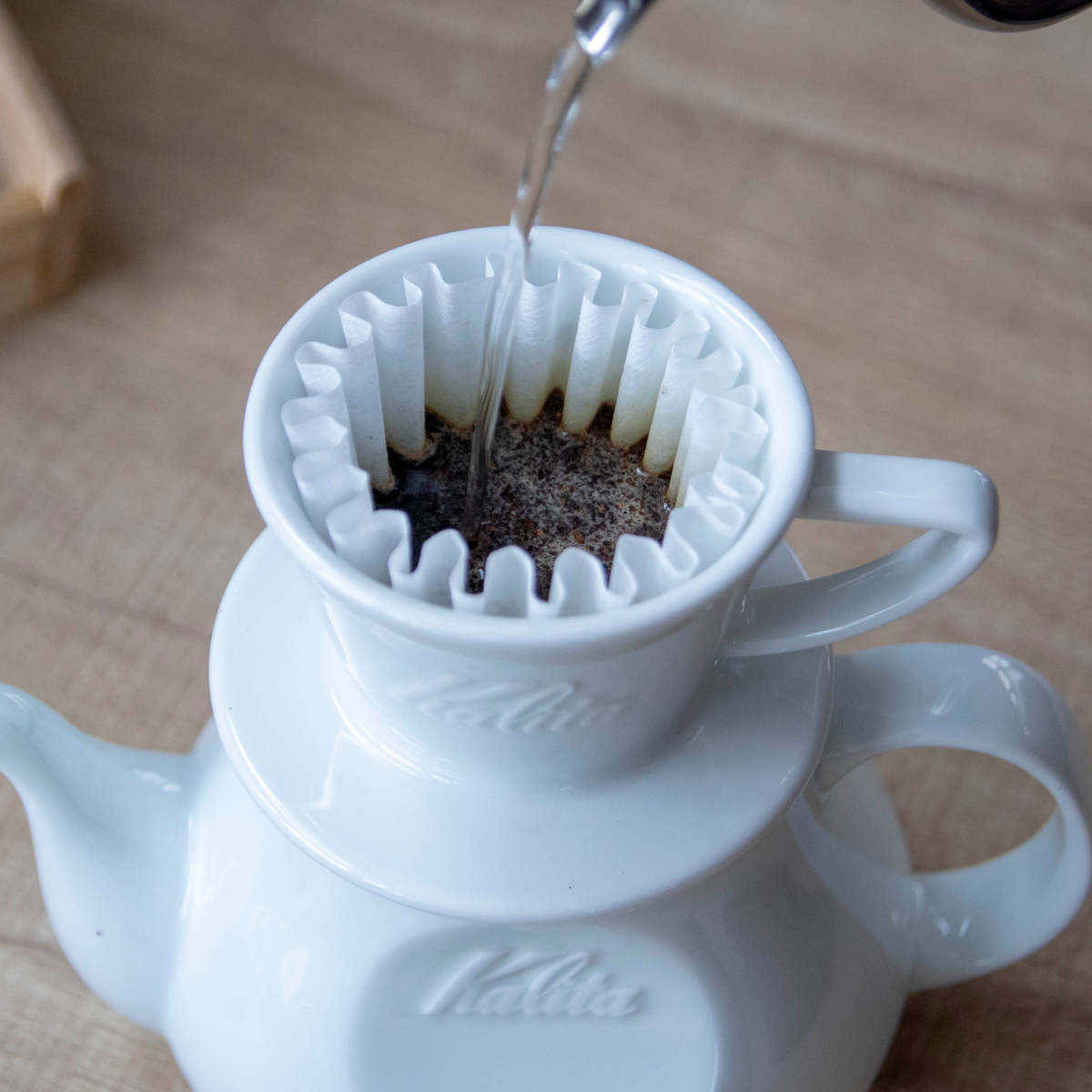 Kalita（カリタ） HA155 ドリッパー ウェーブ （ 1〜2人用 磁器 波佐見