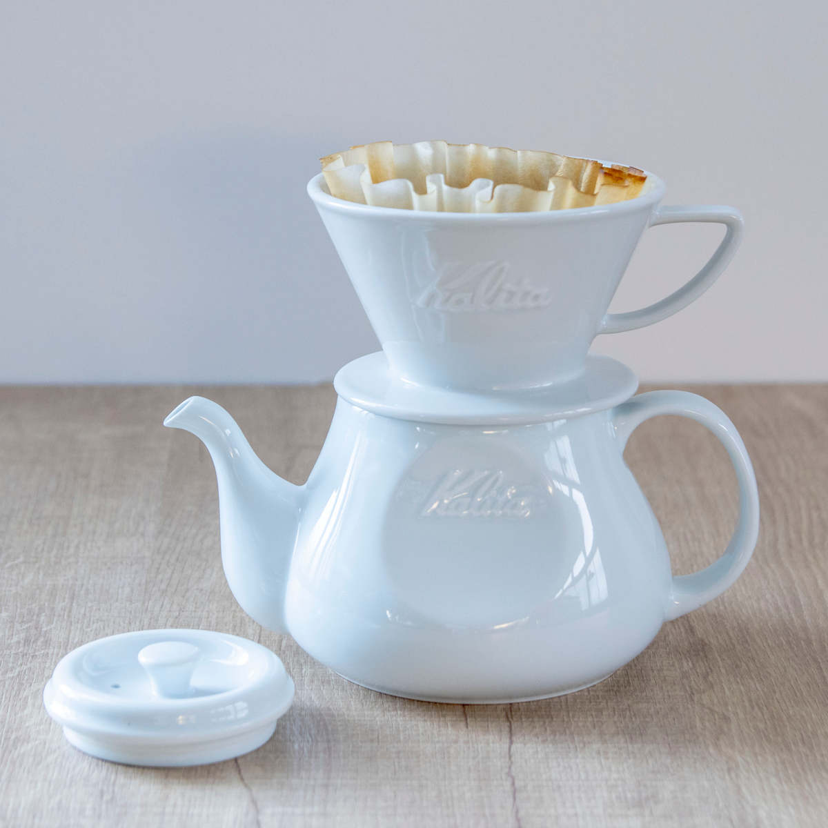 Kalita（カリタ） HA185 ドリッパー ウェーブ （ 2〜4人用 磁器 波佐見