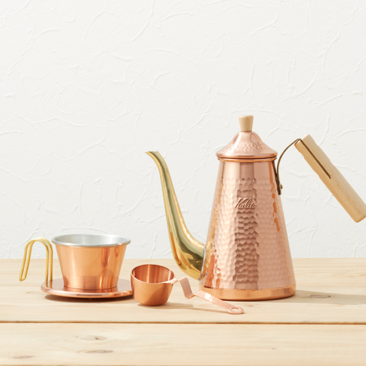 Kalita（カリタ） ドリッパー WDC-155 （ 1〜2人用 銅製 日本製 三つ穴