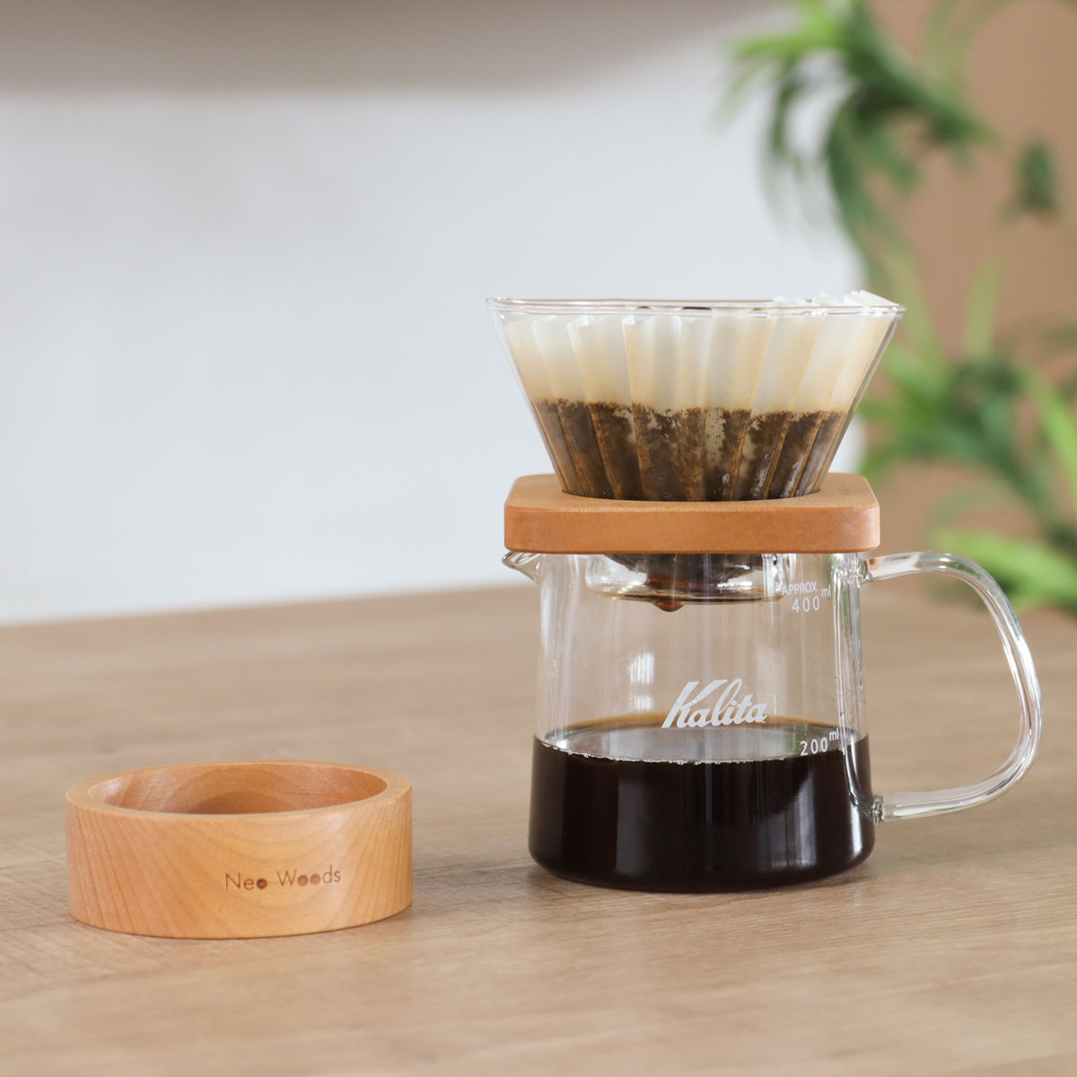 【フォロワー様かつリピーター様】専用・茶300ｇ×2≪特割特価≫ Kalita（カリタ） ドリッパー WDG-185 角型セット （ 2〜4人用 ガラス